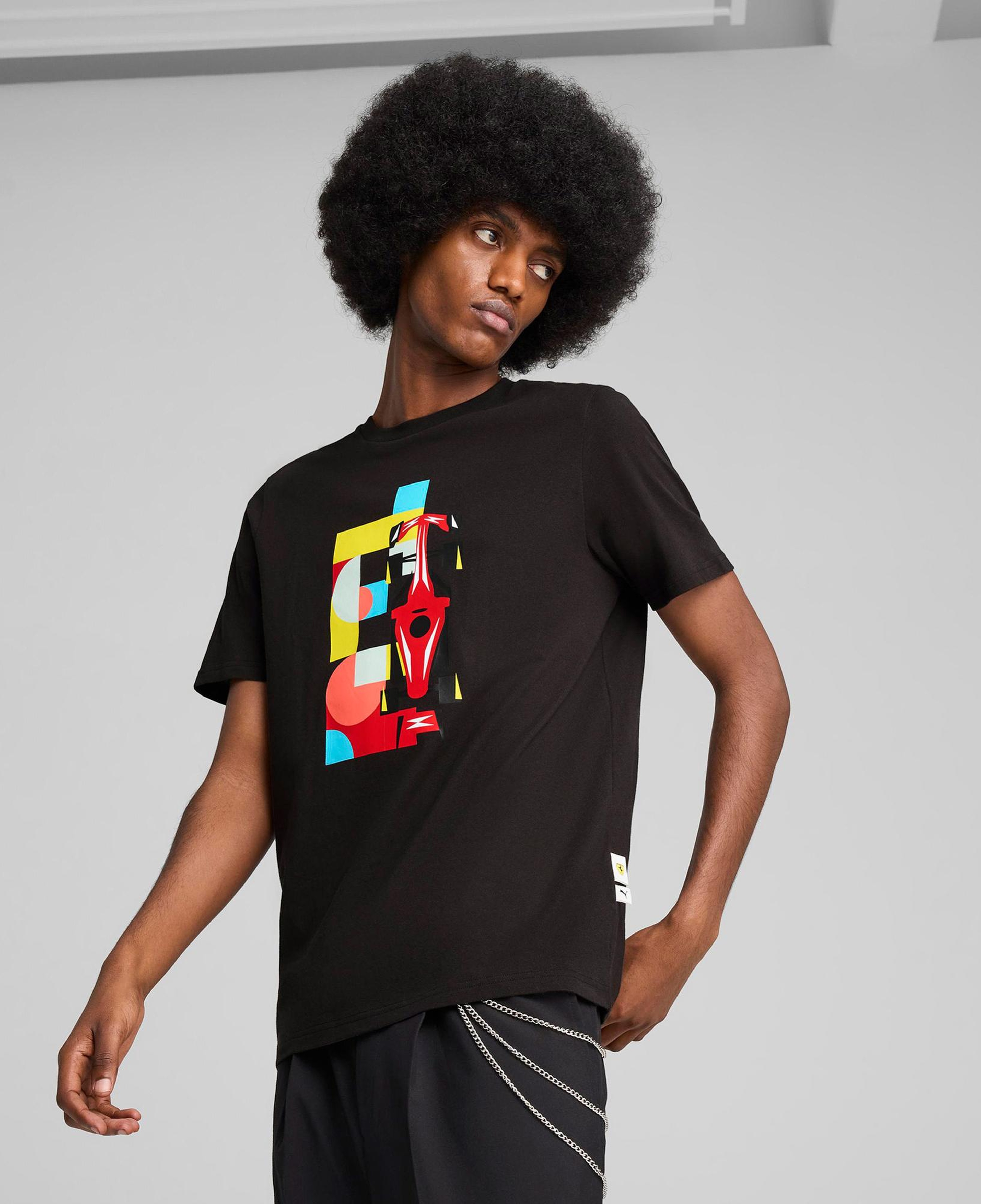 Puma Ferrari Race Graphic 2 Erkek Siyah T-Shirt