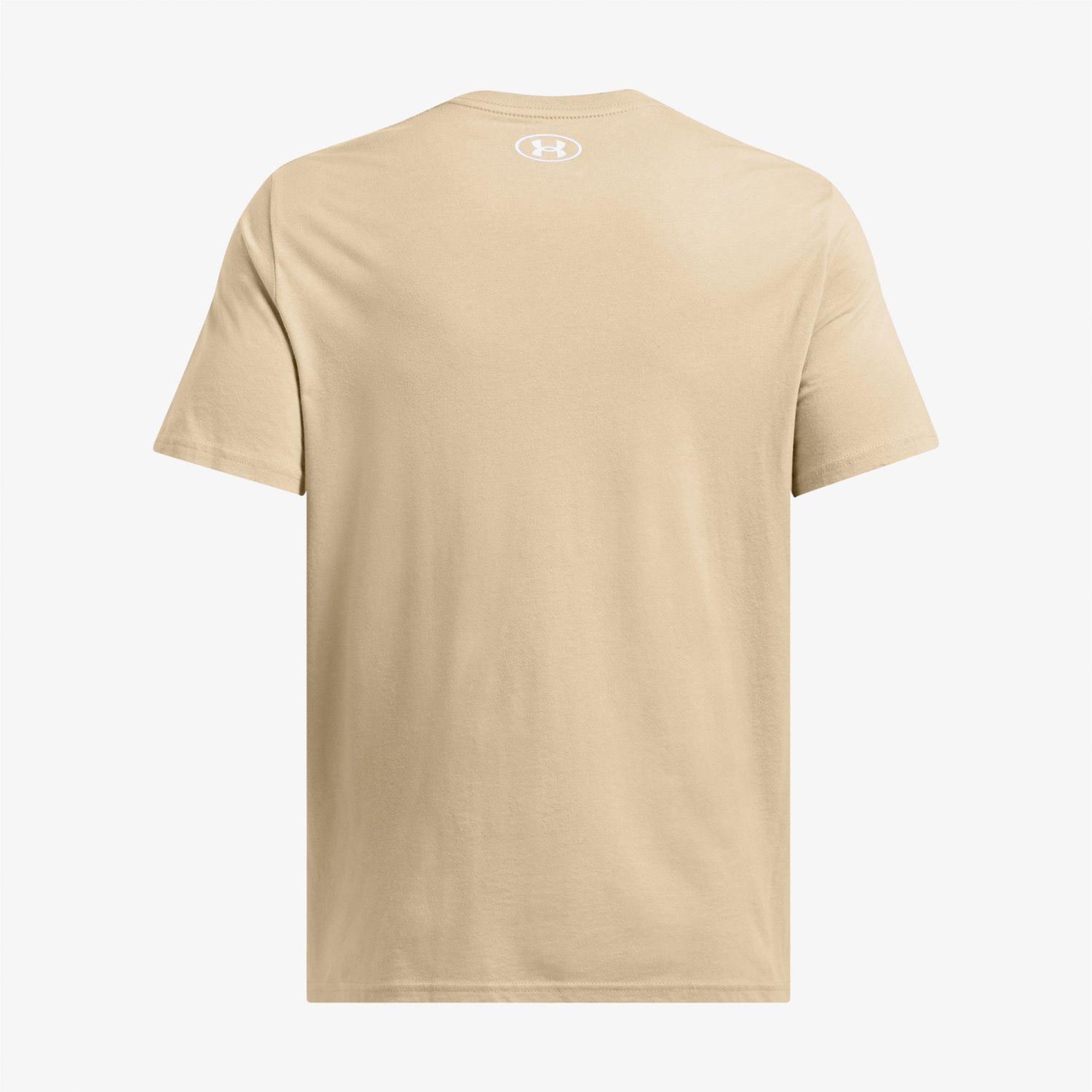 Under Armour Sportstyle Left Chest Erkek Bej Günlük T-Shirt