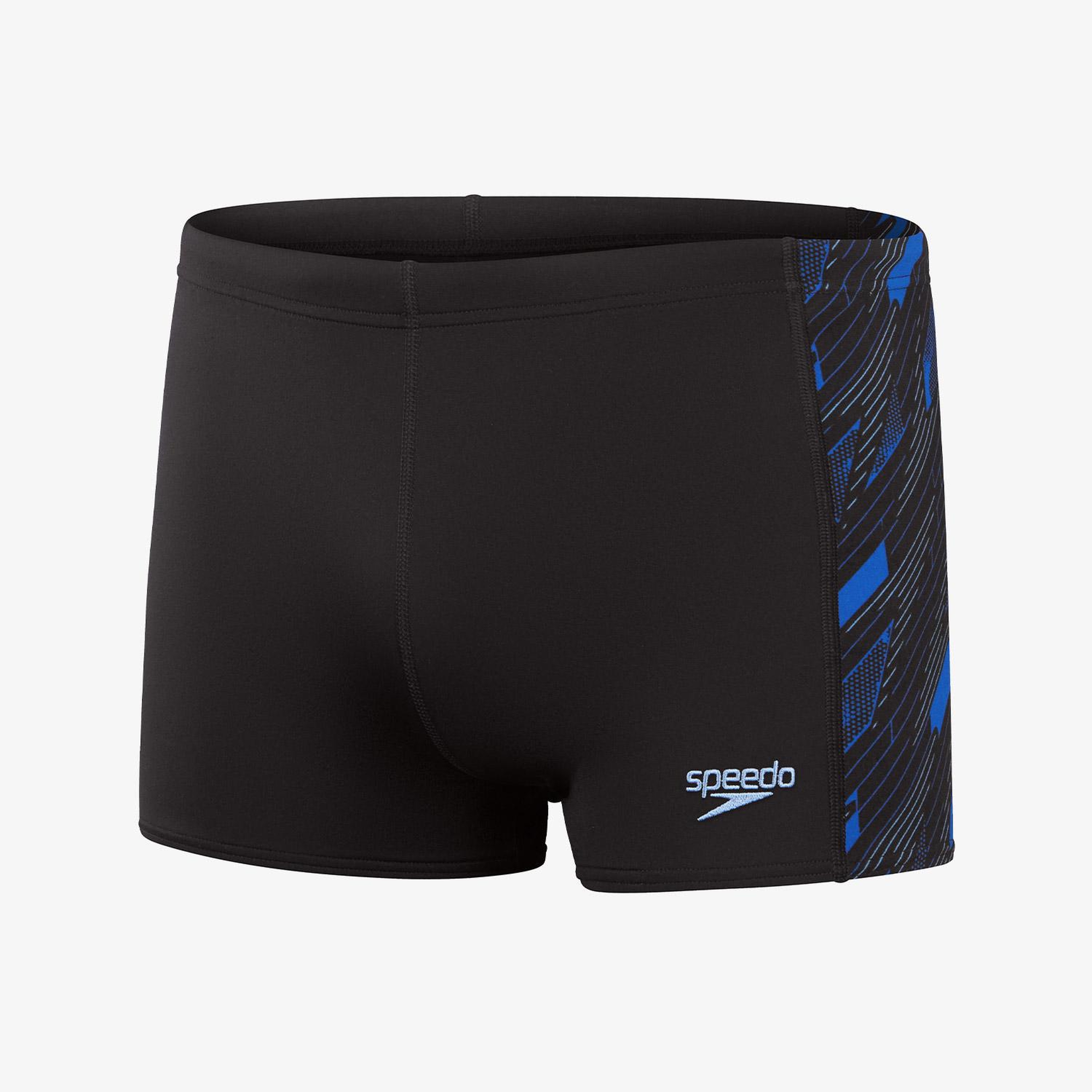 Speedo Panel Aquashort Erkek Siyah Yüzücü Mayosu