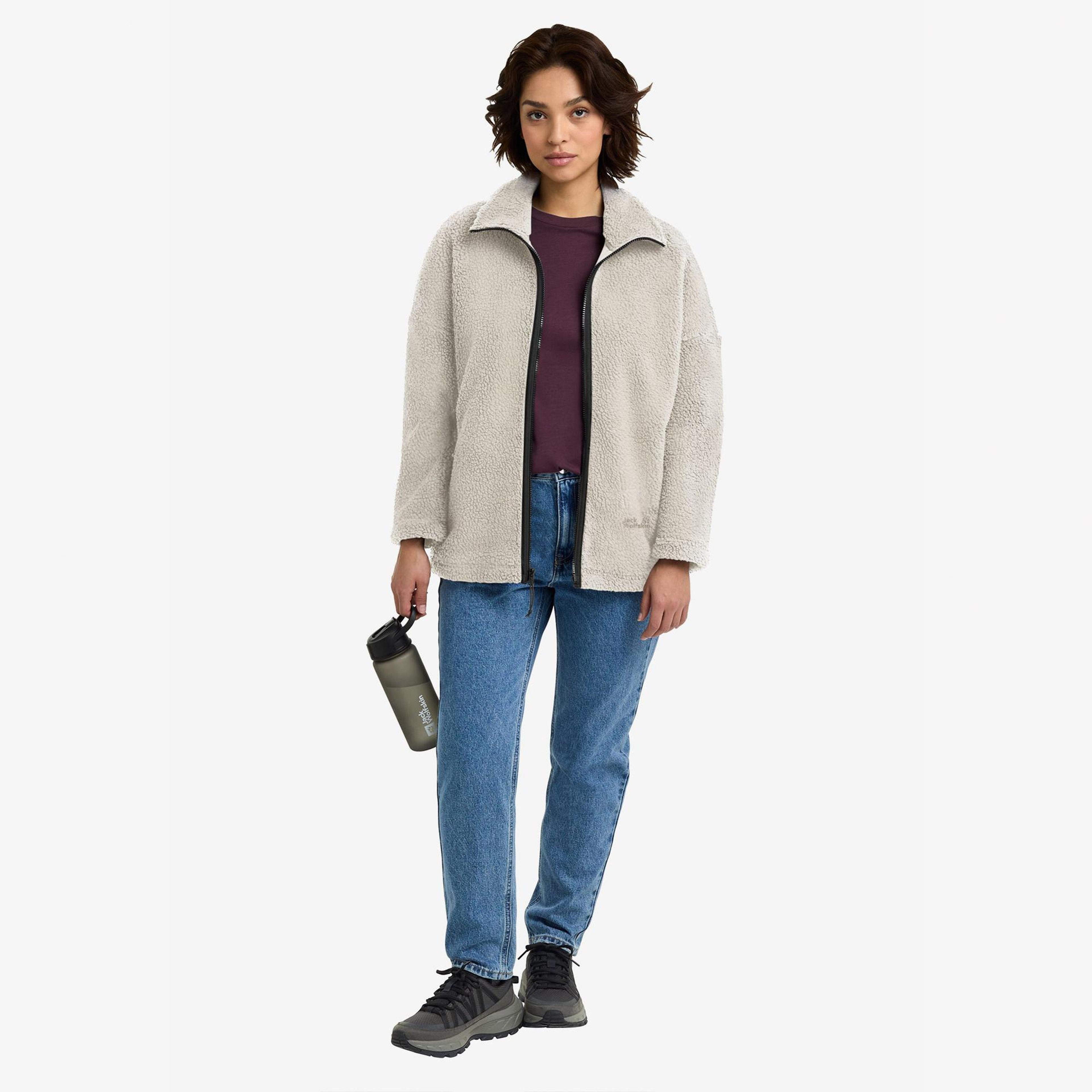 Jack Wolfskin Stone Lite Kadın Krem Outdoor Ceket