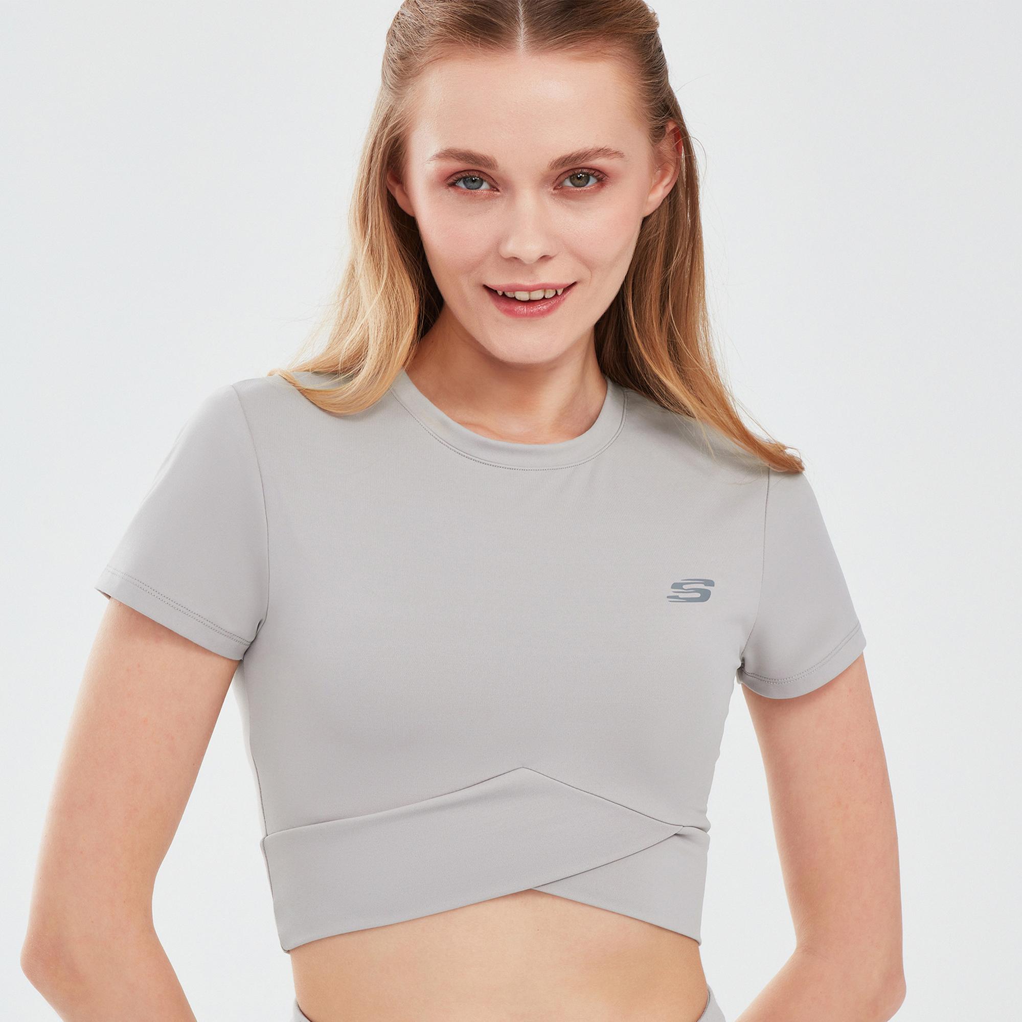 Skechers Kadın Gri T-shirt