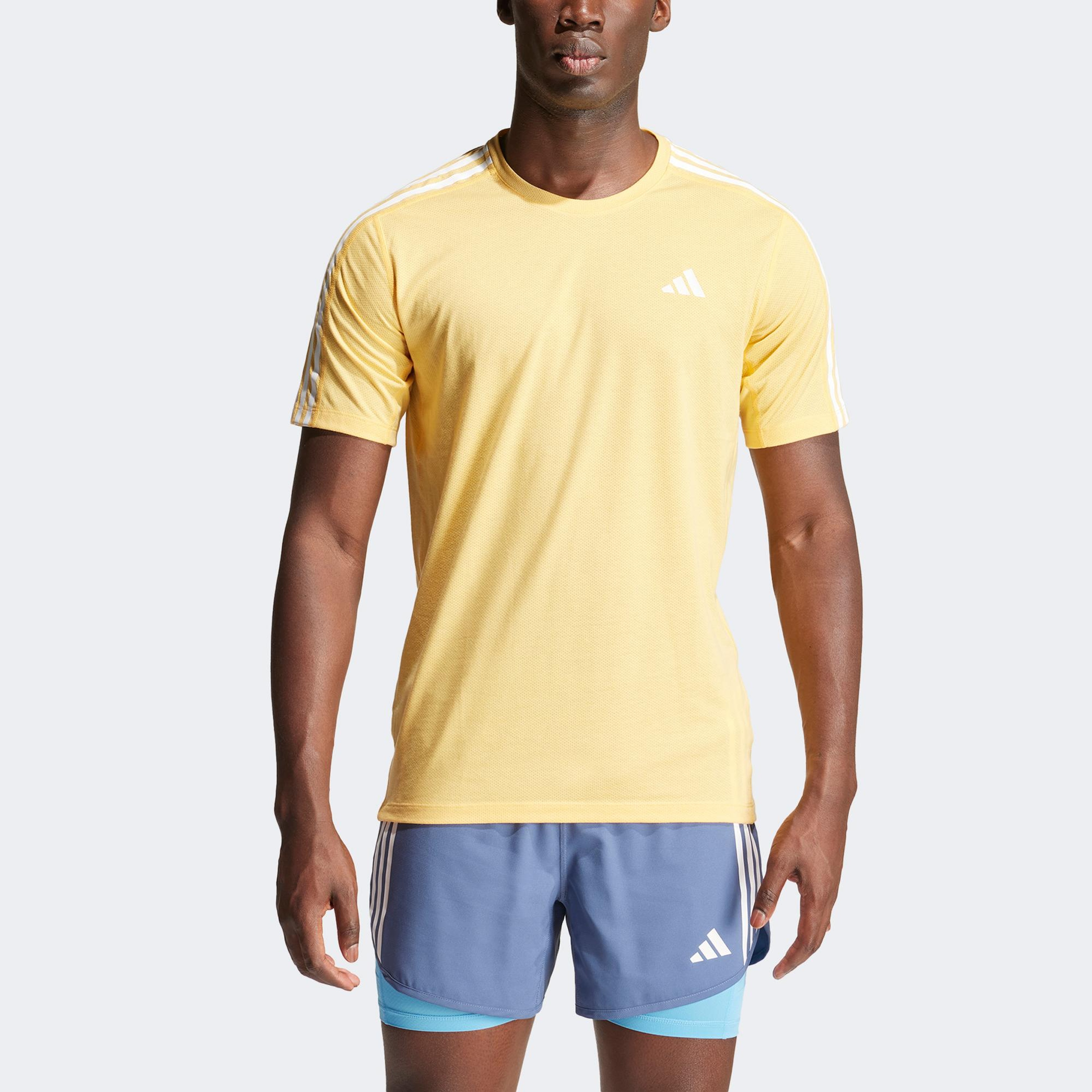 adidas Otr E 3S Tee Erkek Sarı Koşu T-Shirt