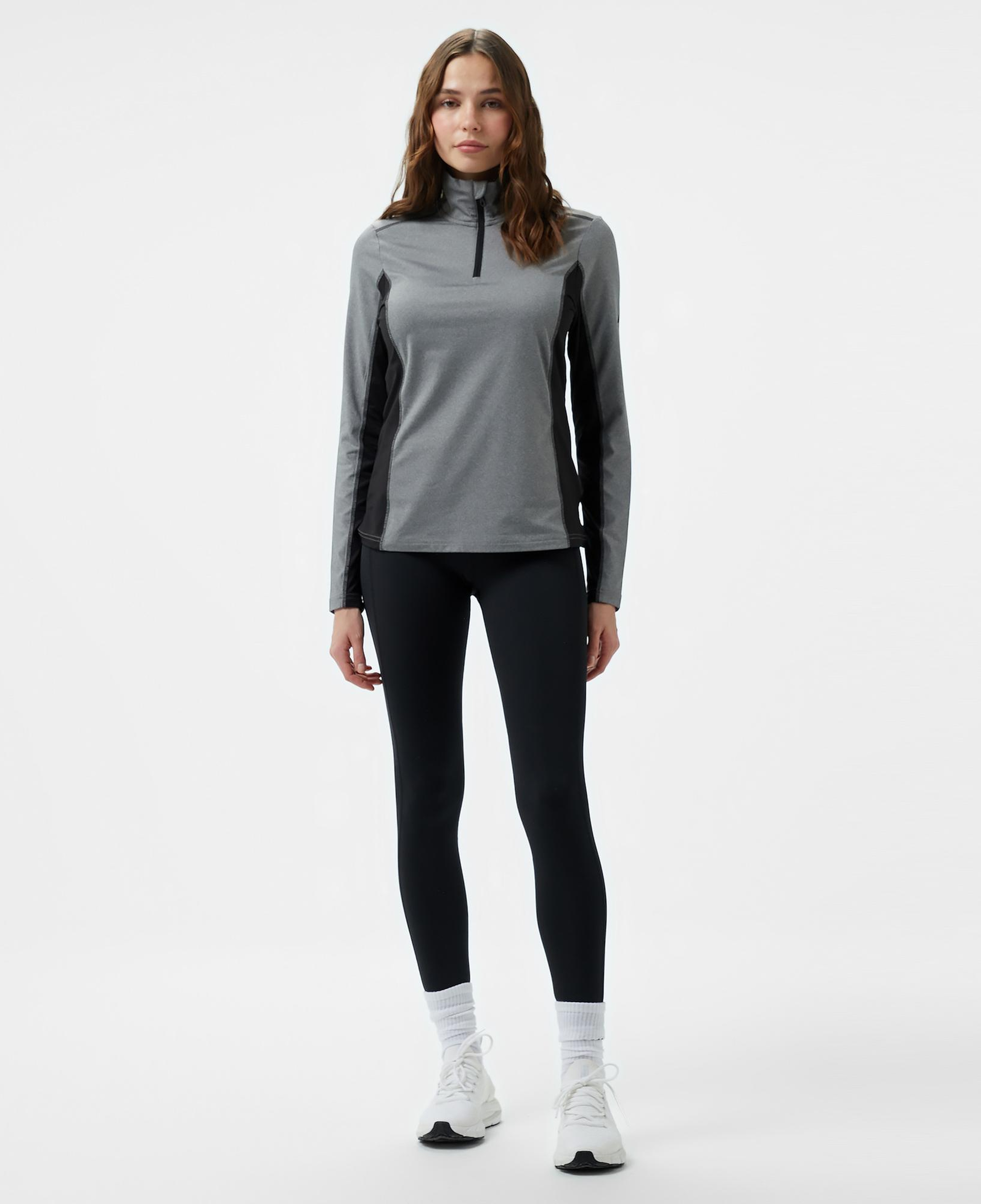 McKinley Andrea 1/2 Zip Kadın Gri Outdoor Polar
