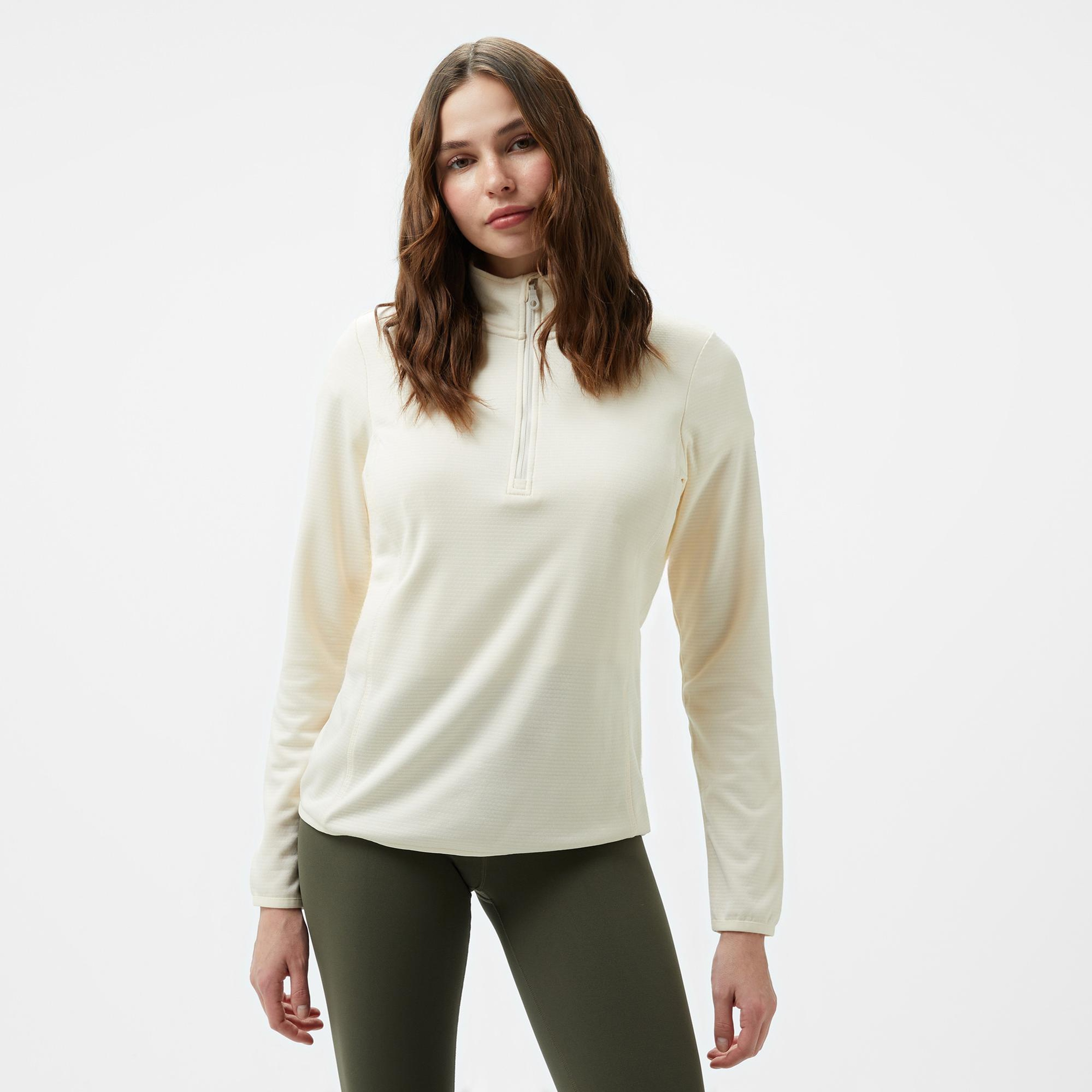 McKinley Andrea 1/2 Zip Kadın Krem Outdoor Polar