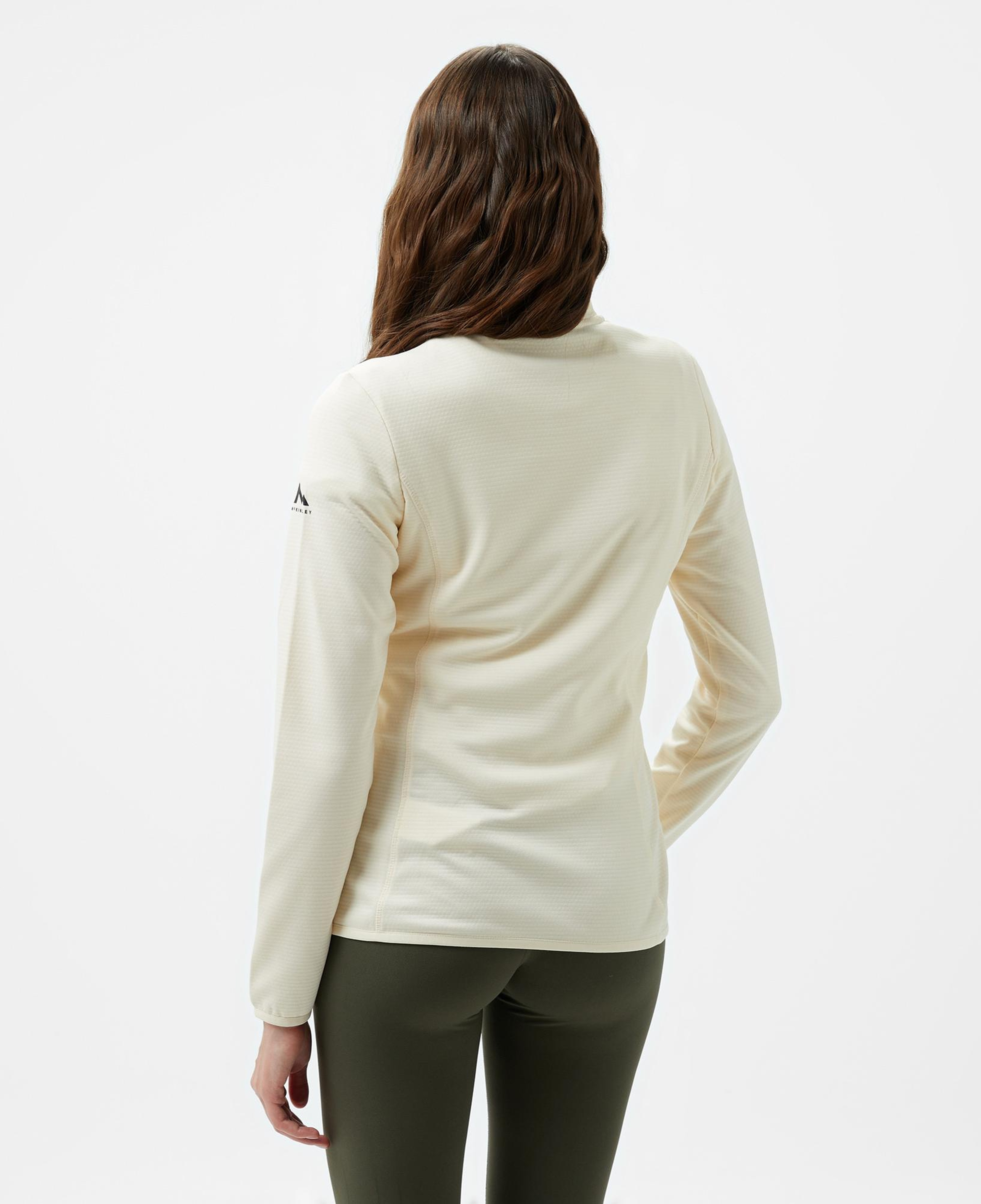 McKinley Andrea 1/2 Zip Kadın Krem Outdoor Polar