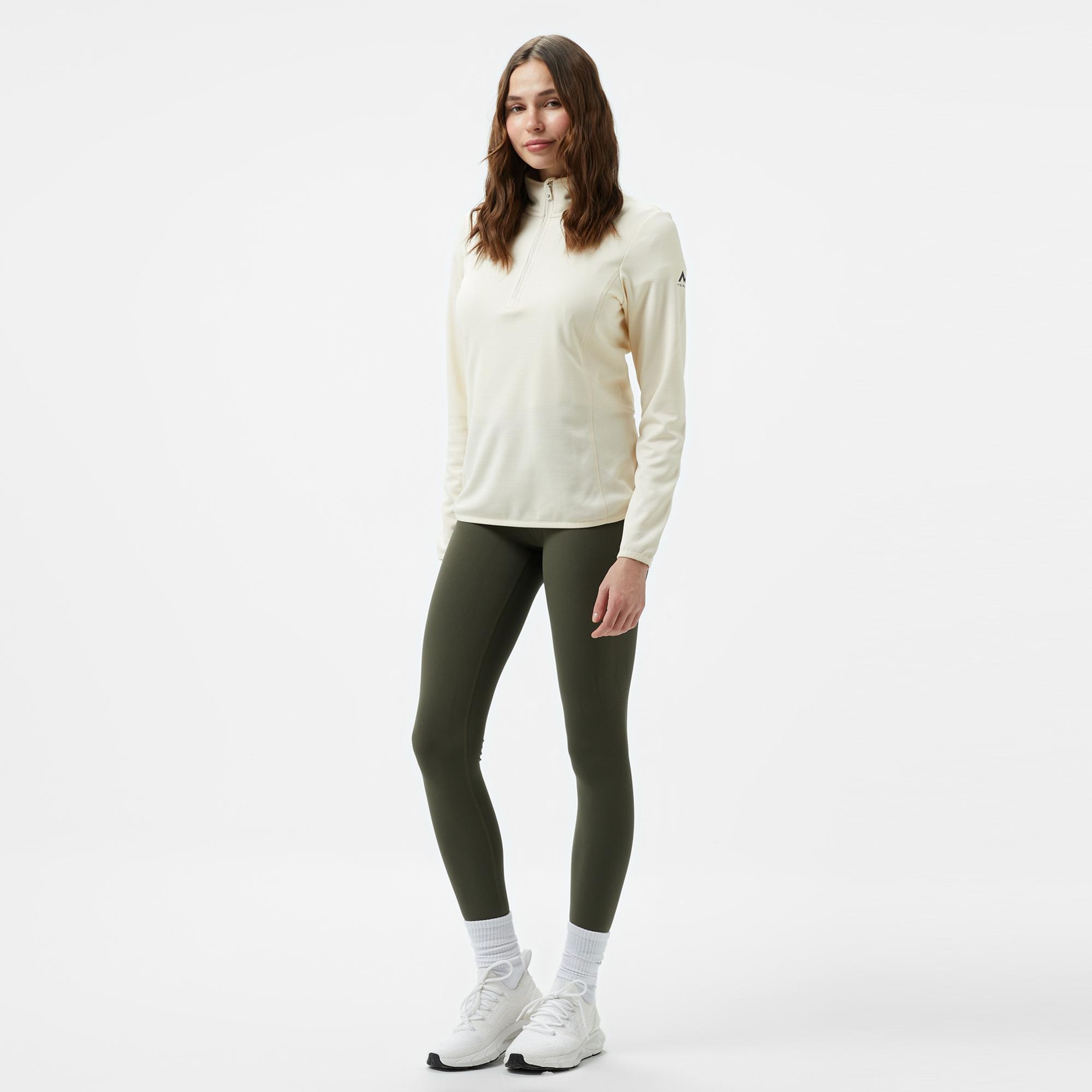 McKinley Andrea 1/2 Zip Kadın Krem Outdoor Polar