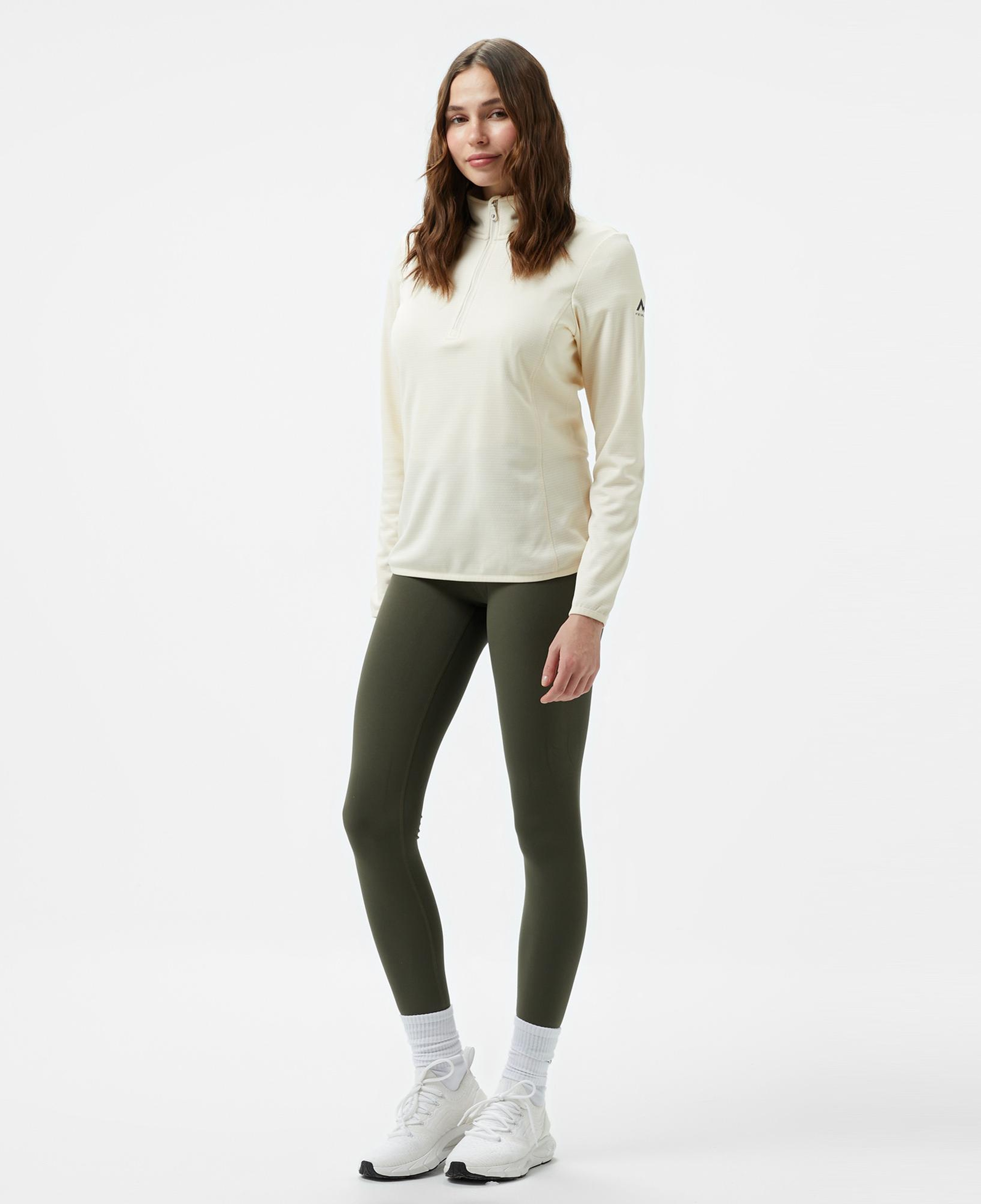 McKinley Andrea 1/2 Zip Kadın Krem Outdoor Polar