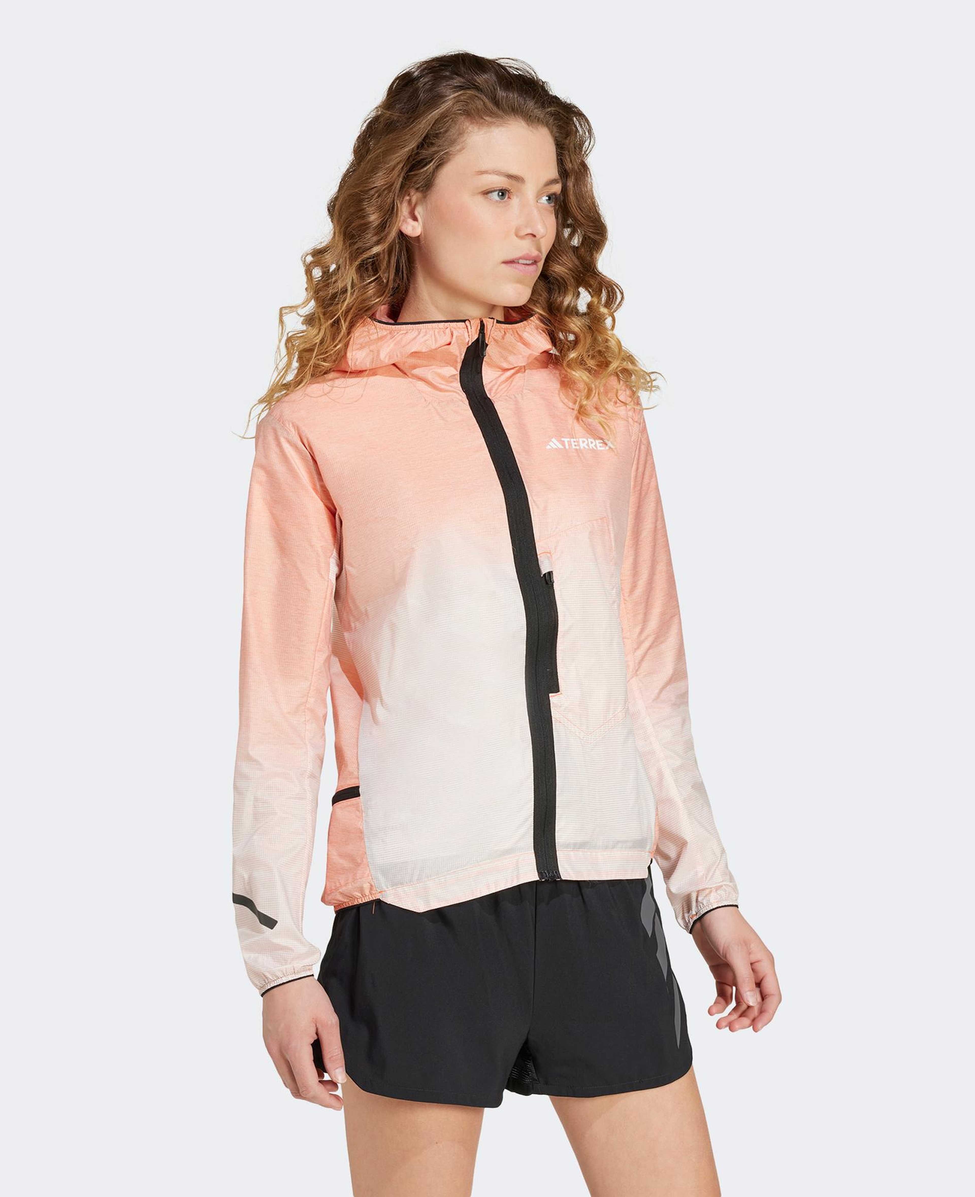 adidas Terrex Xperior Light Windweave Kadın Turuncu Koşu Rüzgarlık