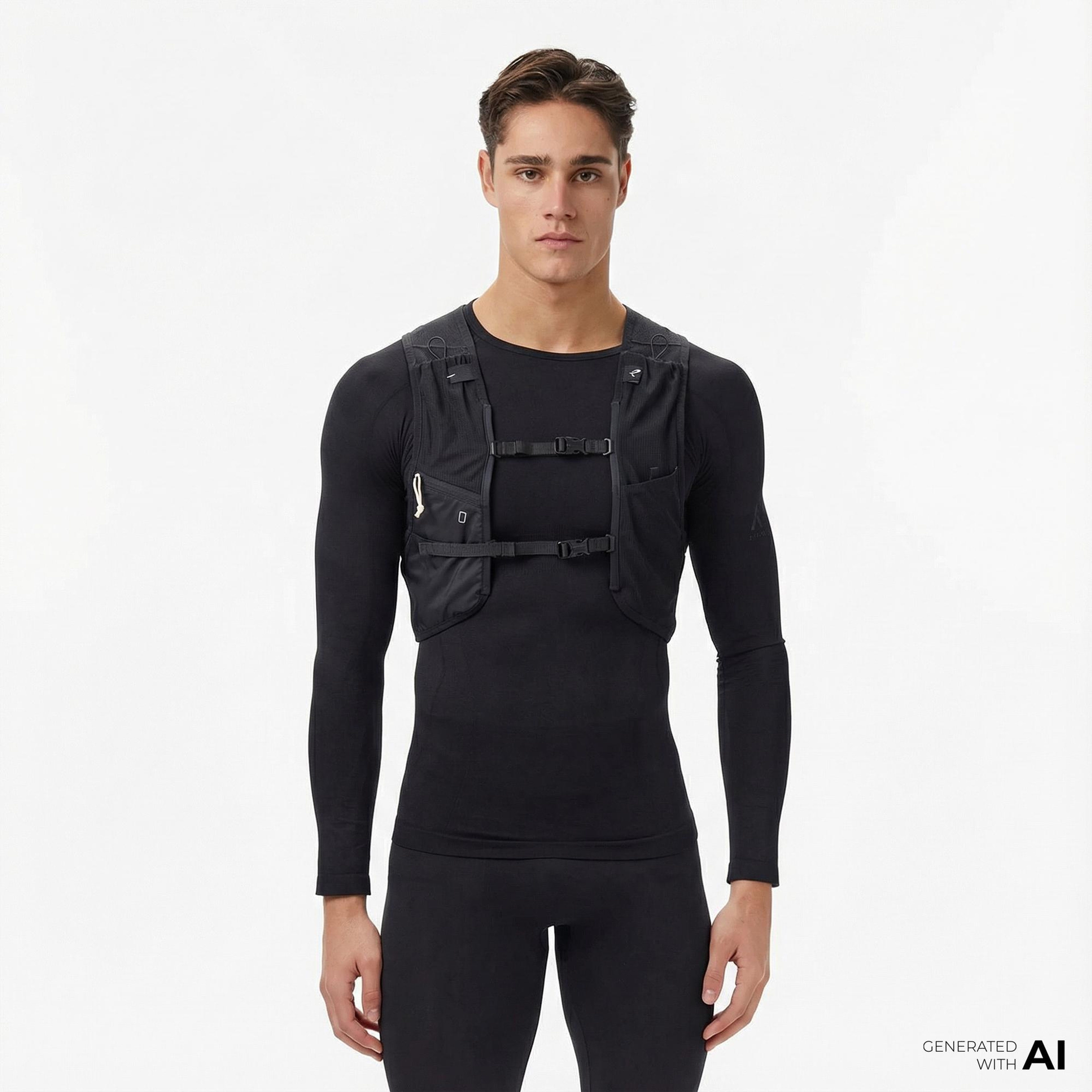 Energetics Zyrox Vest II Erkek Siyah Koşu Yeleği