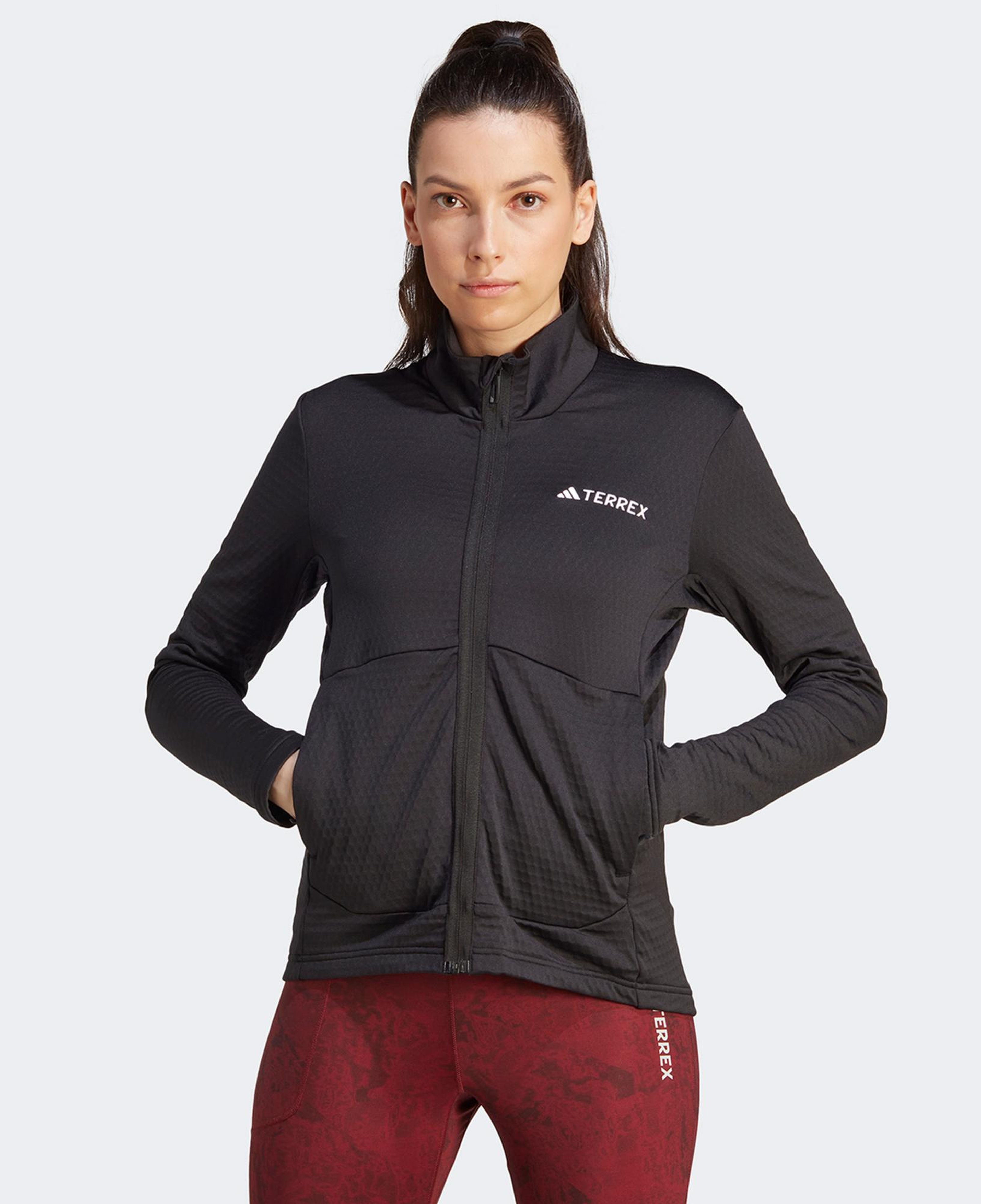 adidas Terrex Multi Light Fleece Full Zip Kadın Siyah Antrenman Üstü