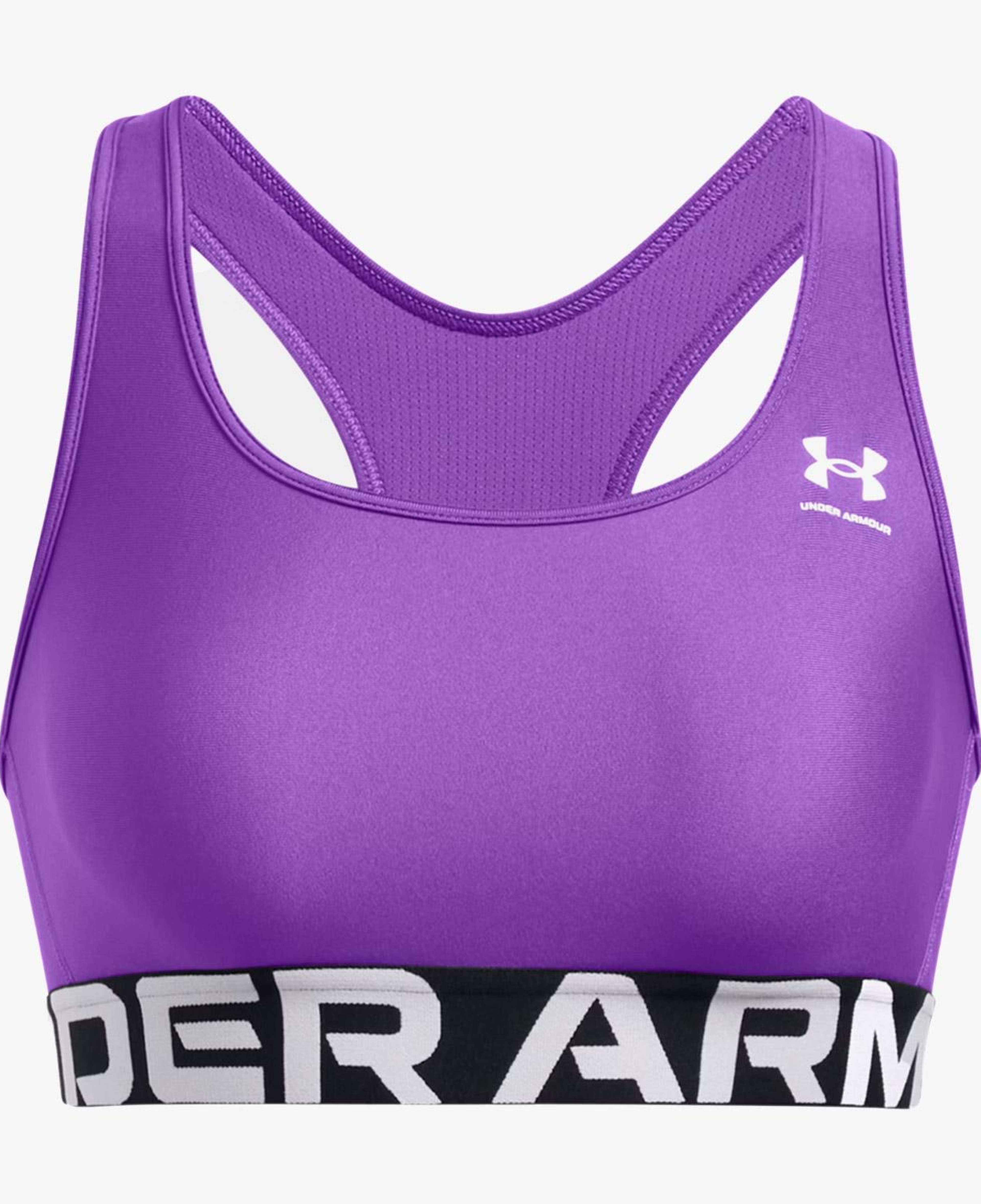Under Armour Heat Gear Mid Kadın Mor Antrenman Bra