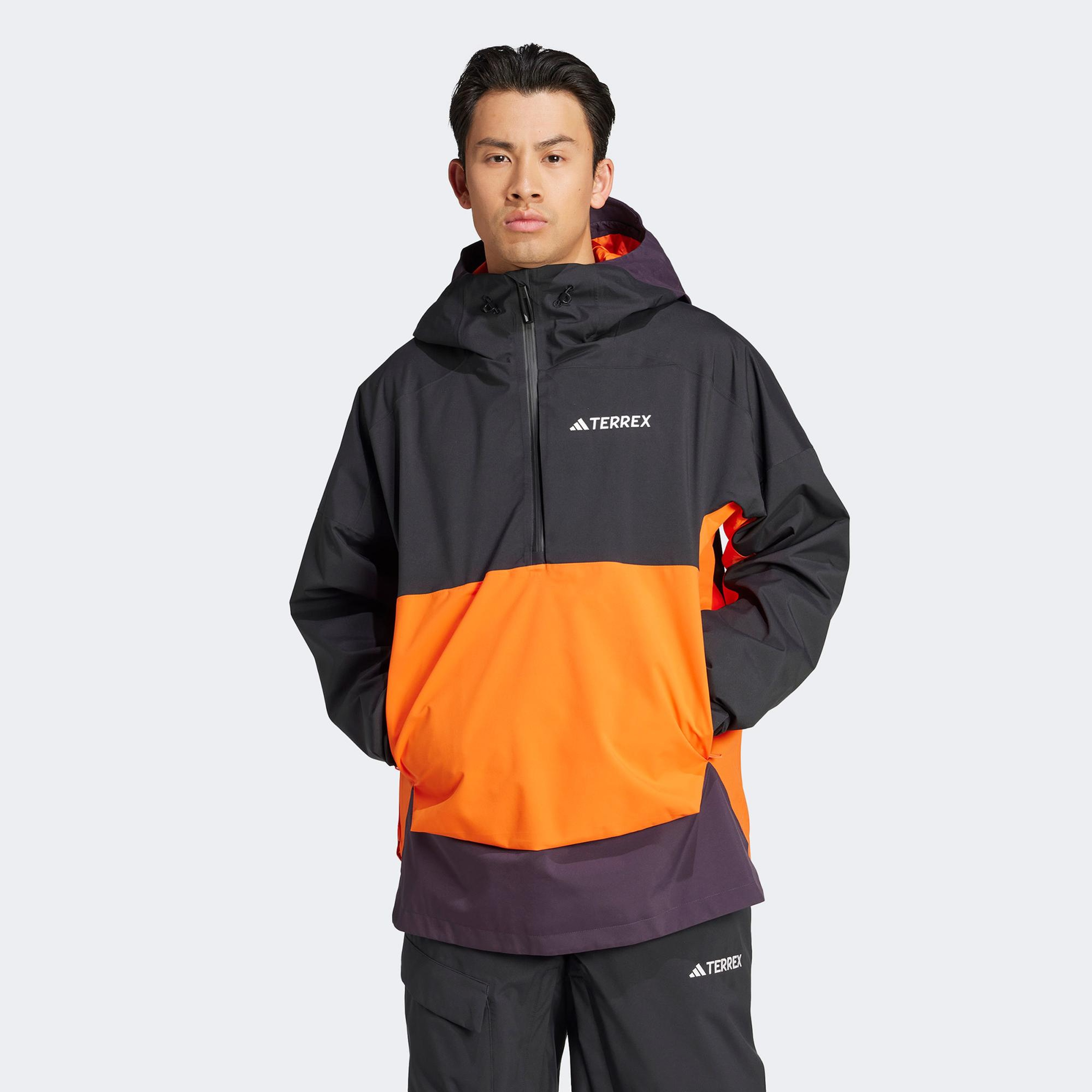 adidas Terrex Xperior 2L Lined Rain Rdy Erkek Turuncu Yağmurluk