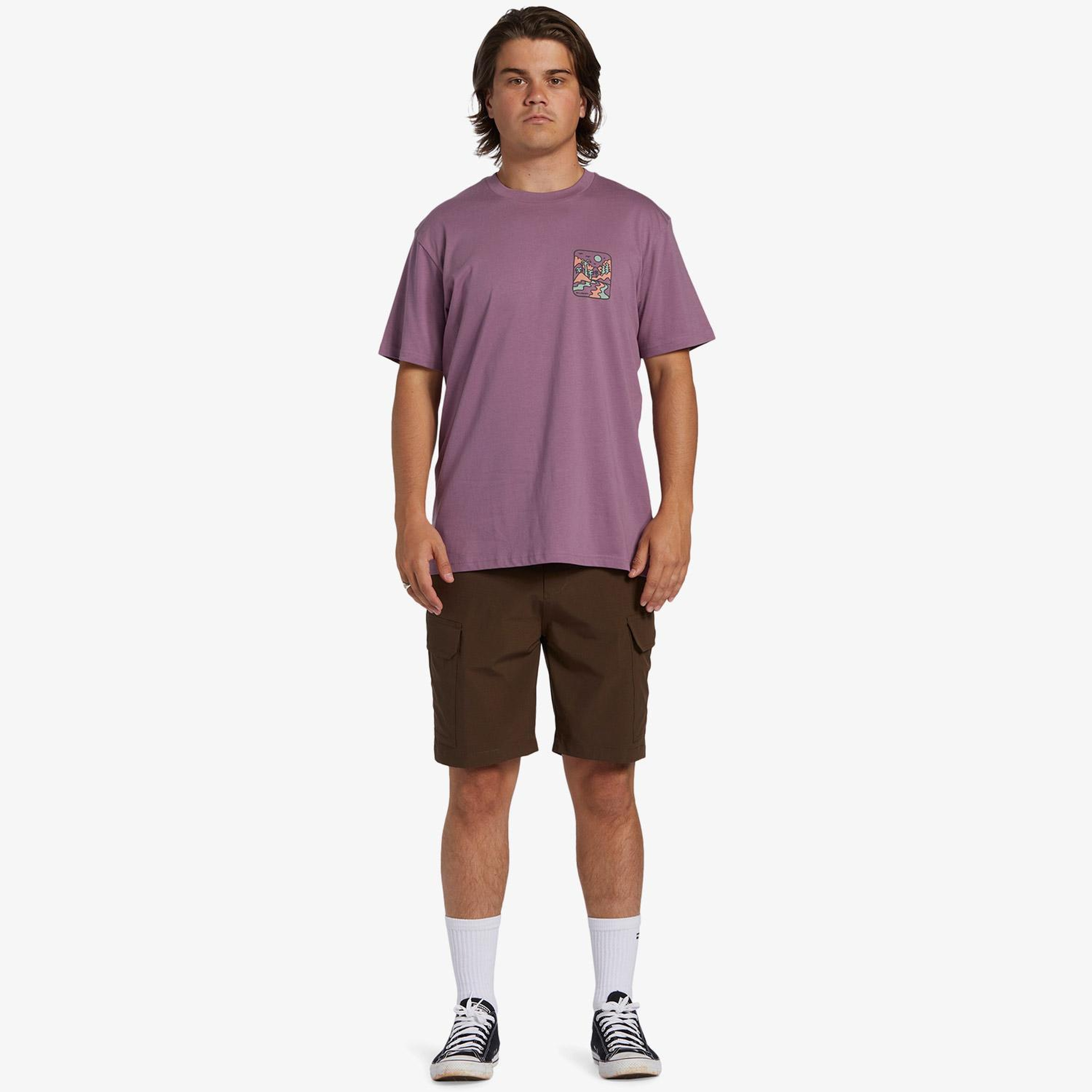 Billabong Shine Erkek Mor Günlük T-Shirt