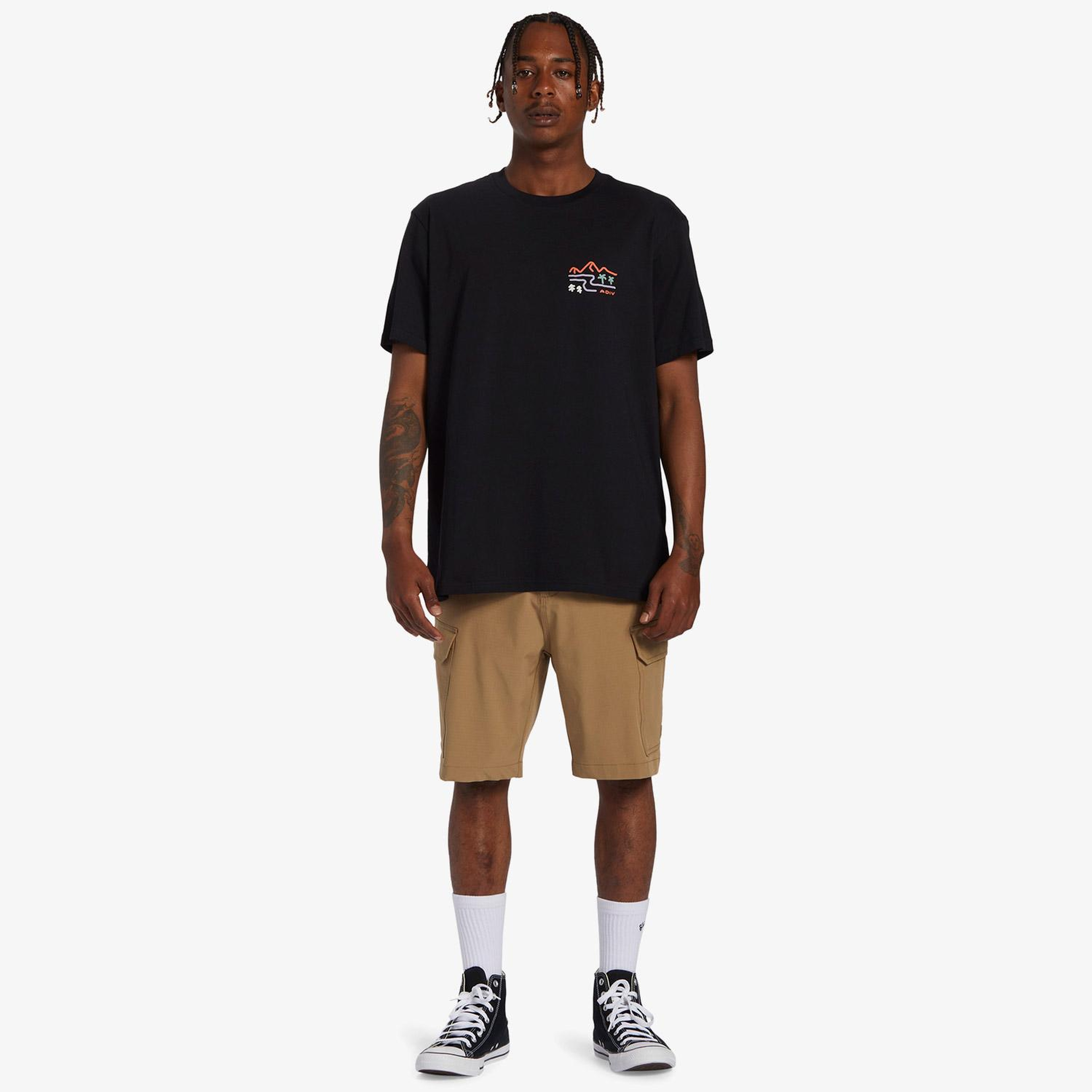 Billabong Panorama Erkek Siyah Günlük T-Shirt