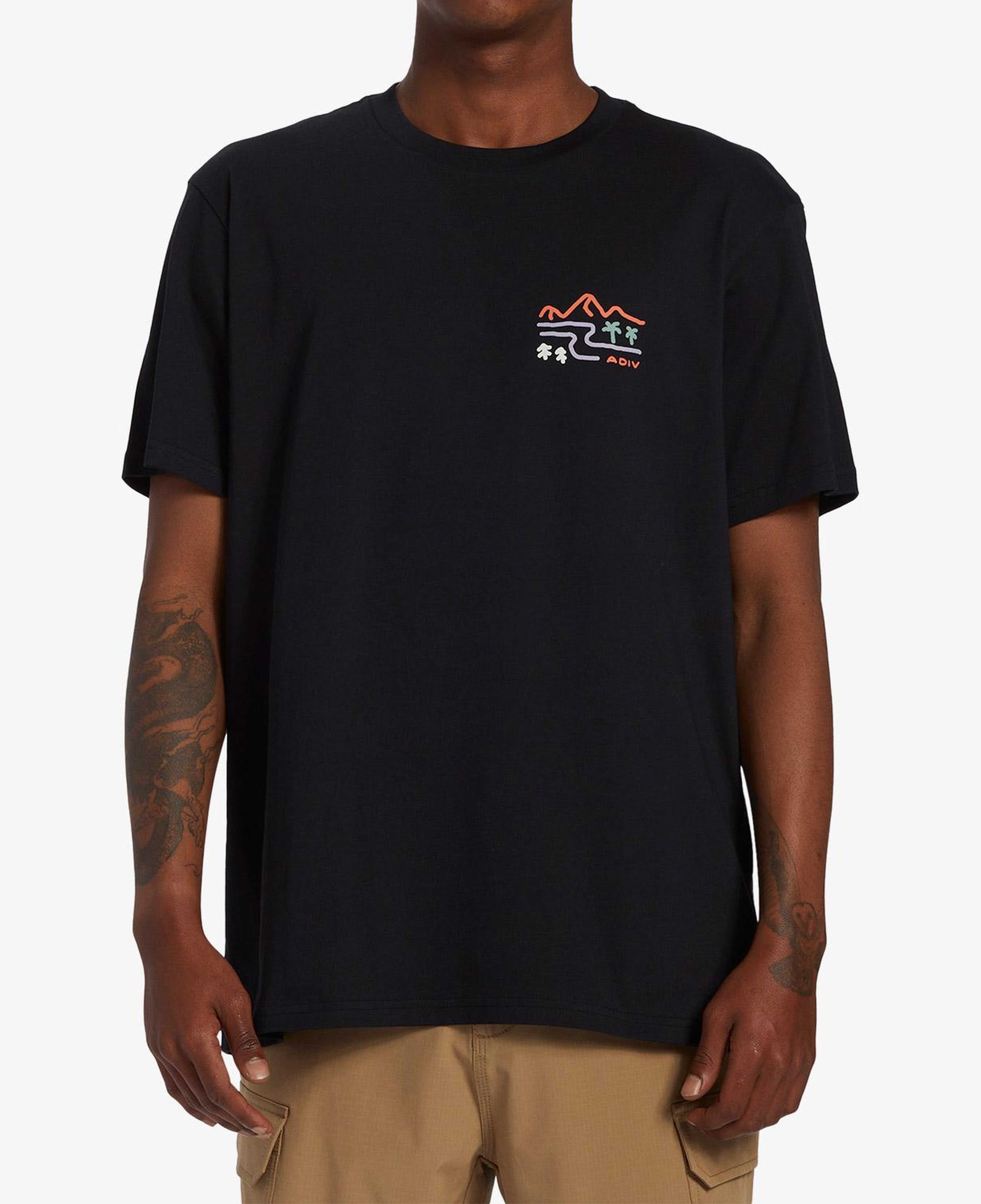 Billabong Panorama Erkek Siyah Günlük T-Shirt