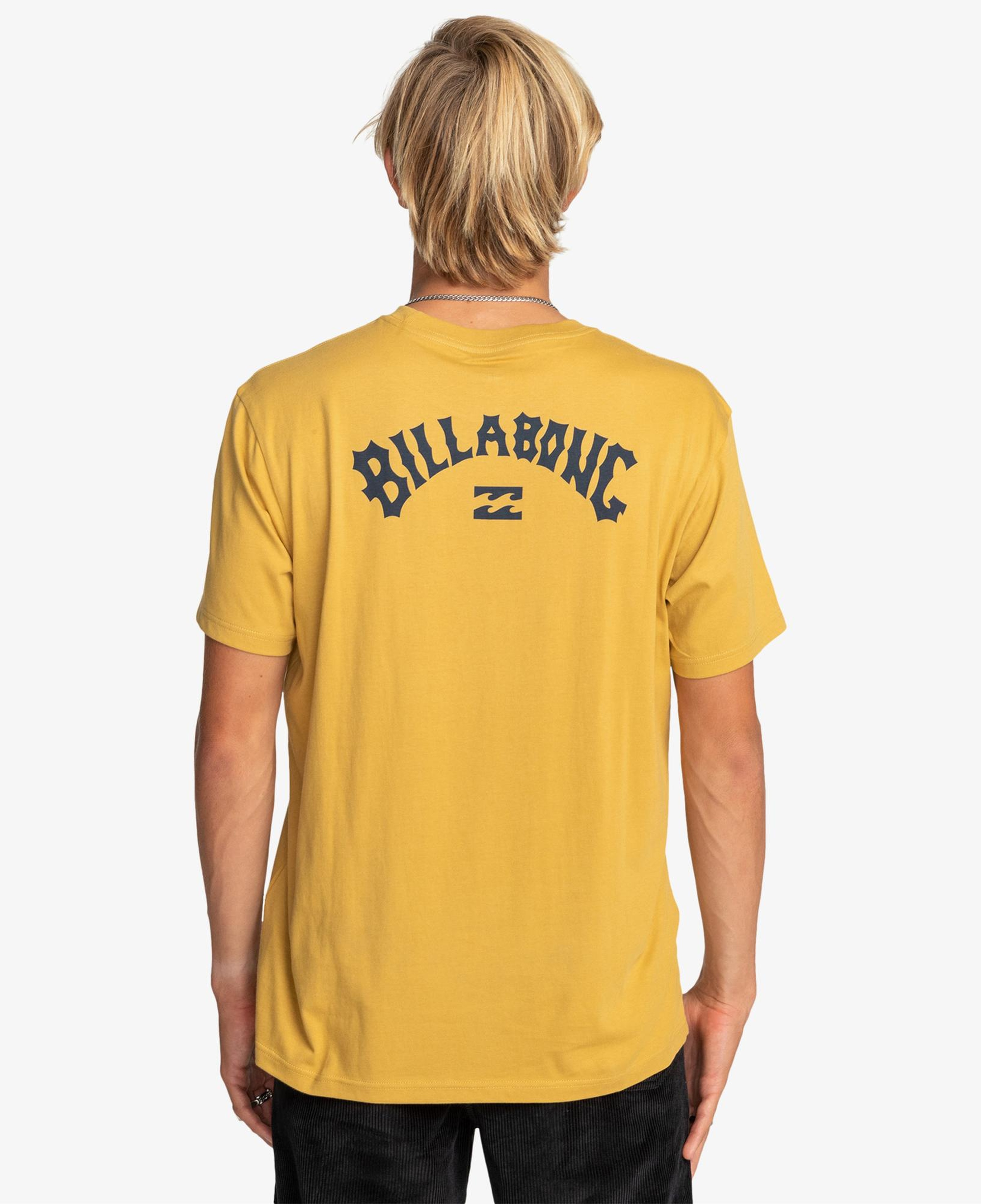 Billabong Arch Wave Erkek Sarı Günlük T-Shirt