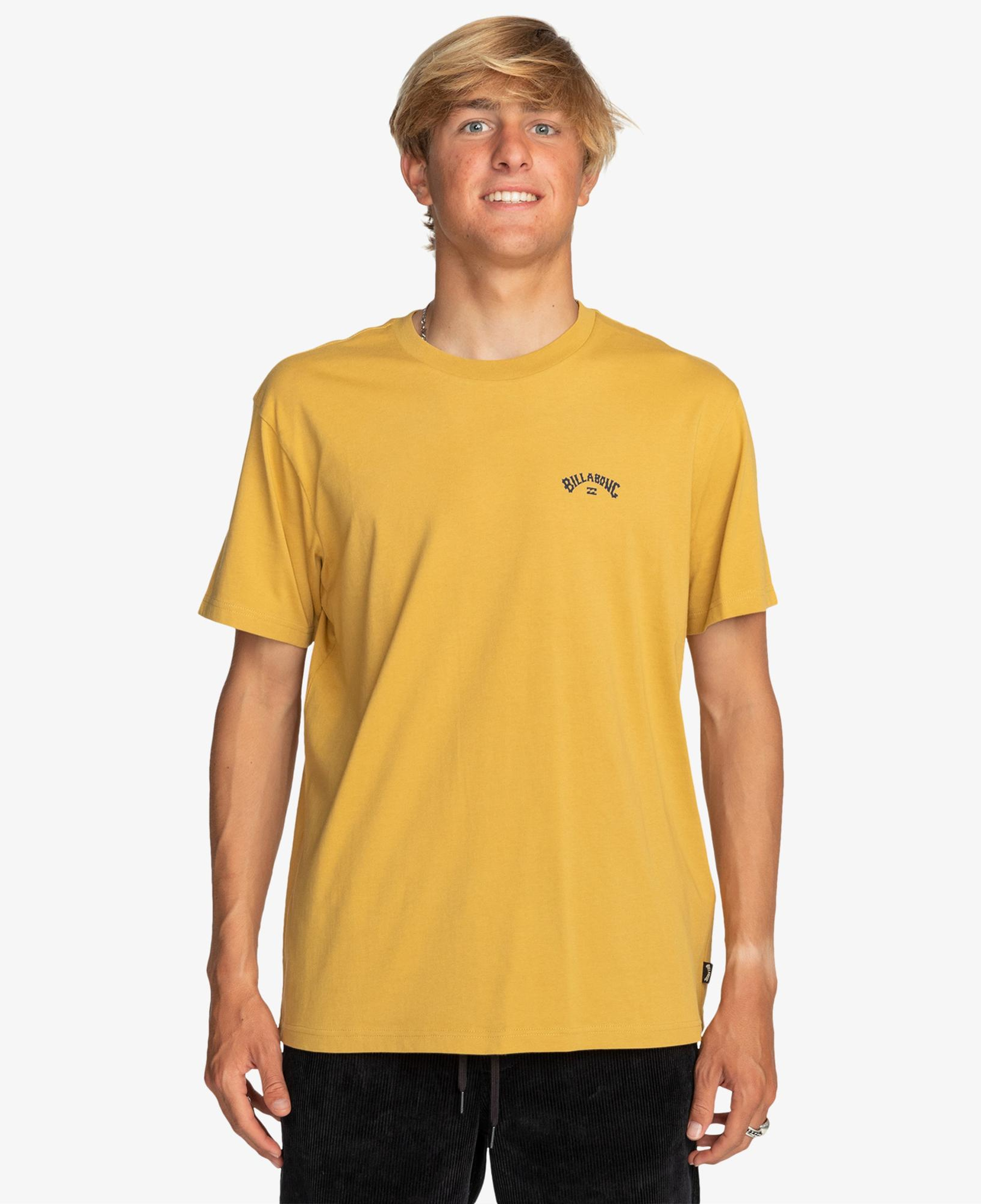 Billabong Arch Wave Erkek Sarı Günlük T-Shirt