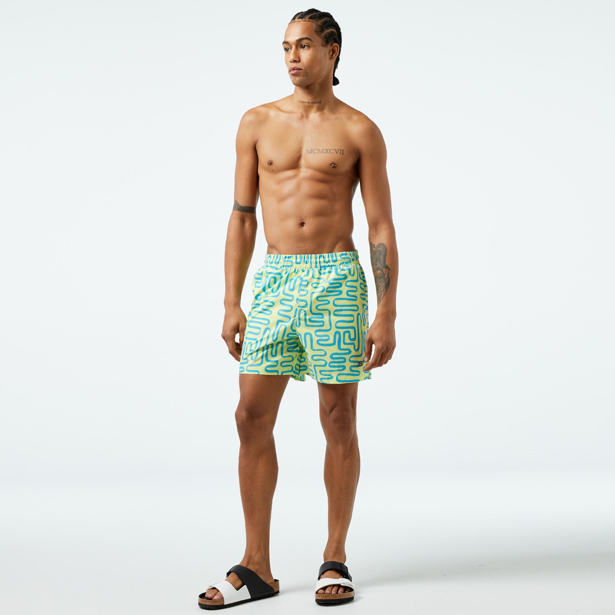 Skechers Swimwear M5 Erkek Yeşil Mayo