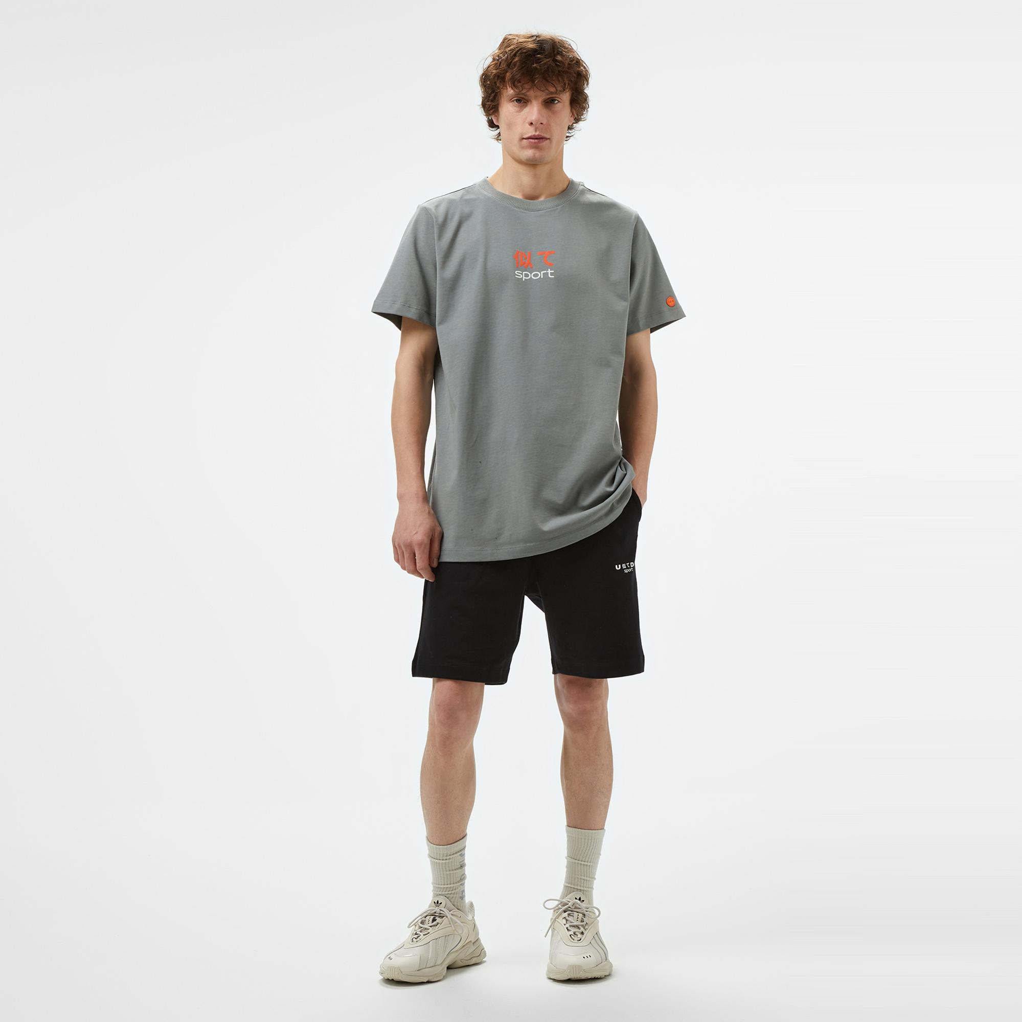 United 4 Zone Sport Erkek Gri Antrenman T-Shirt