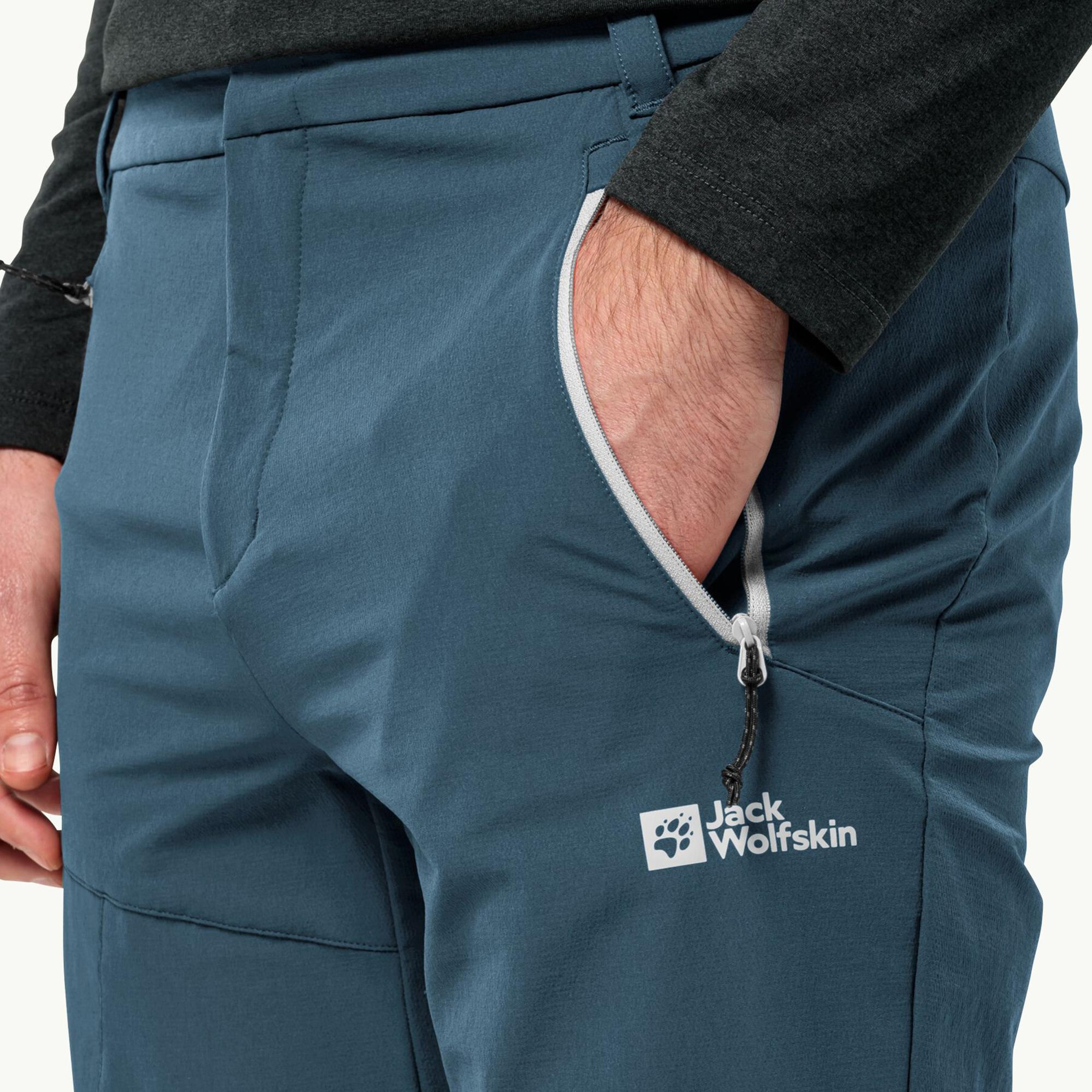 Jack Wolfskin Glastal Erkek Mavi Outdoor Pantolonu