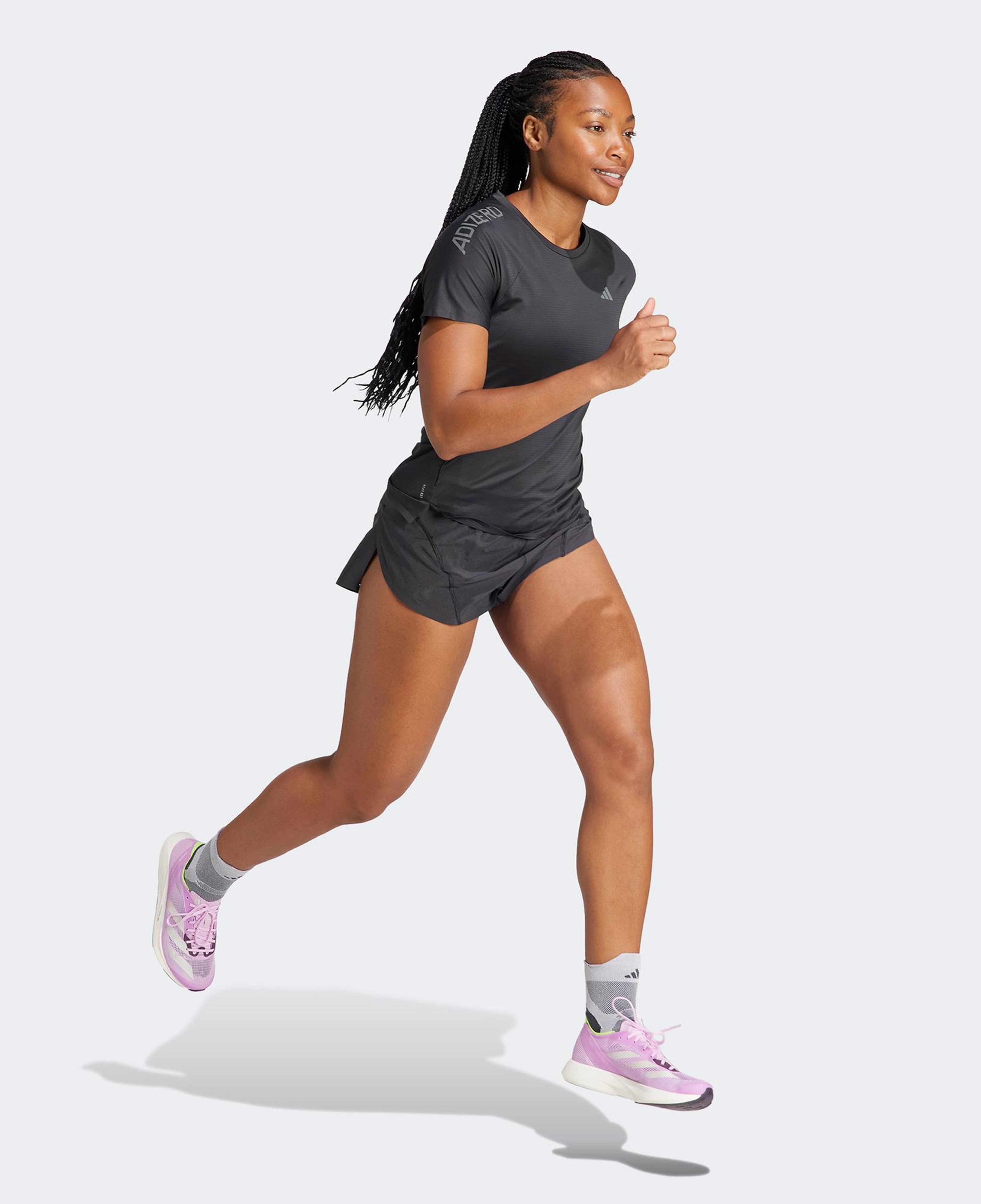 adidas Adizero Running Split Kadın Siyah Koşu Şortu