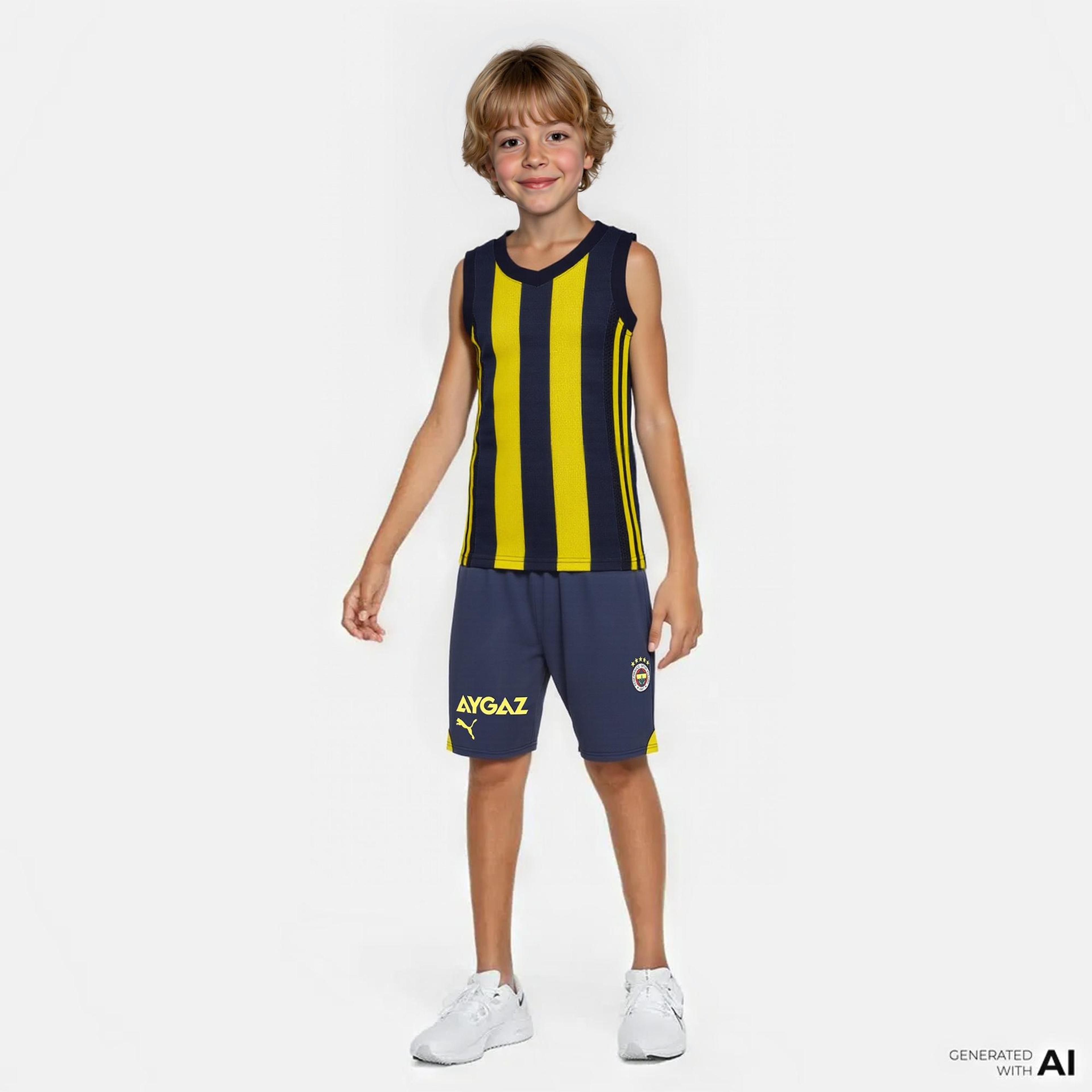 adidas Fenerbahçe Beko Çocuk Lacivert Basketbol Şortu