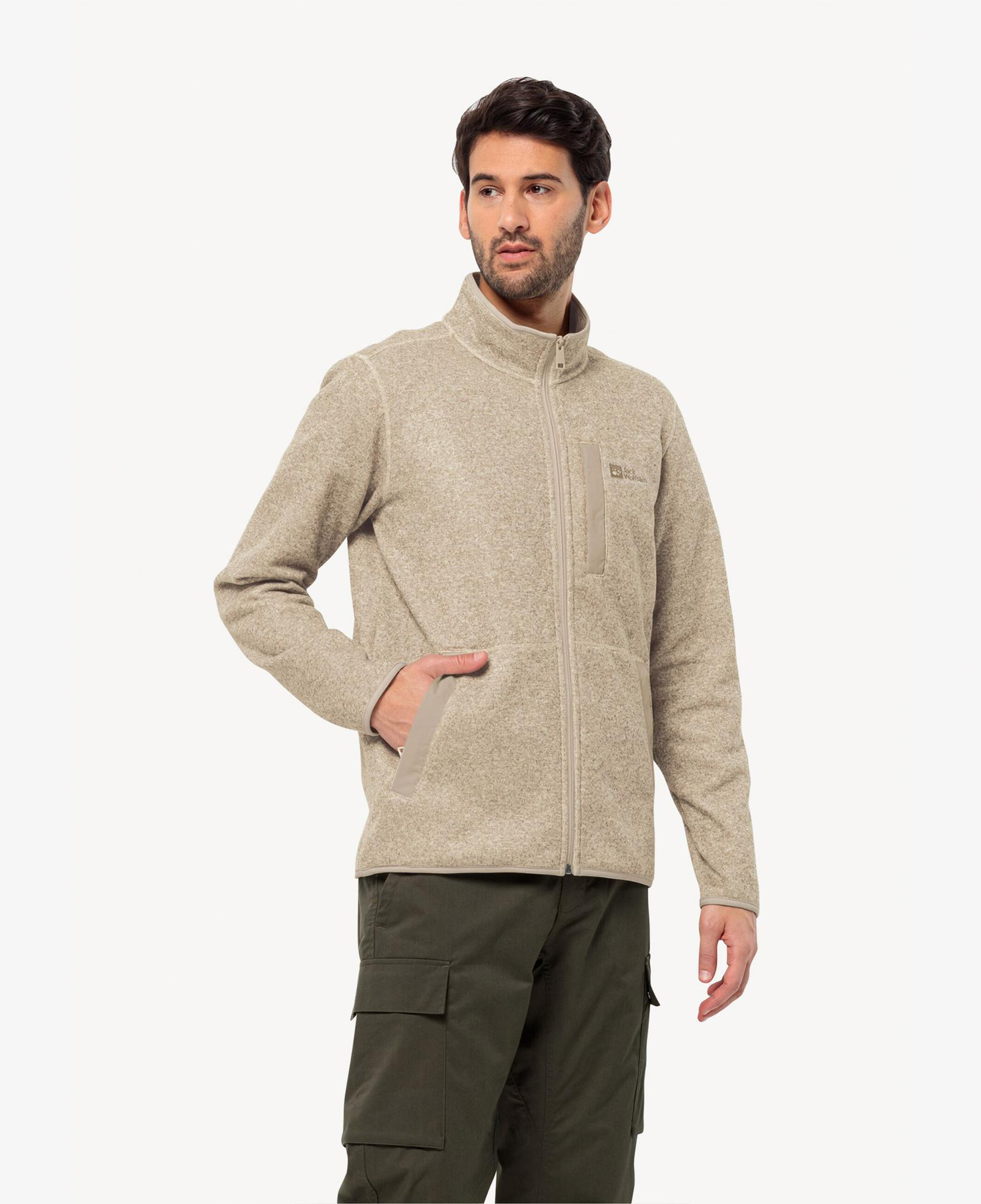 Jack Wolfskin Tannenspur Erkek Bej Polar Ceket