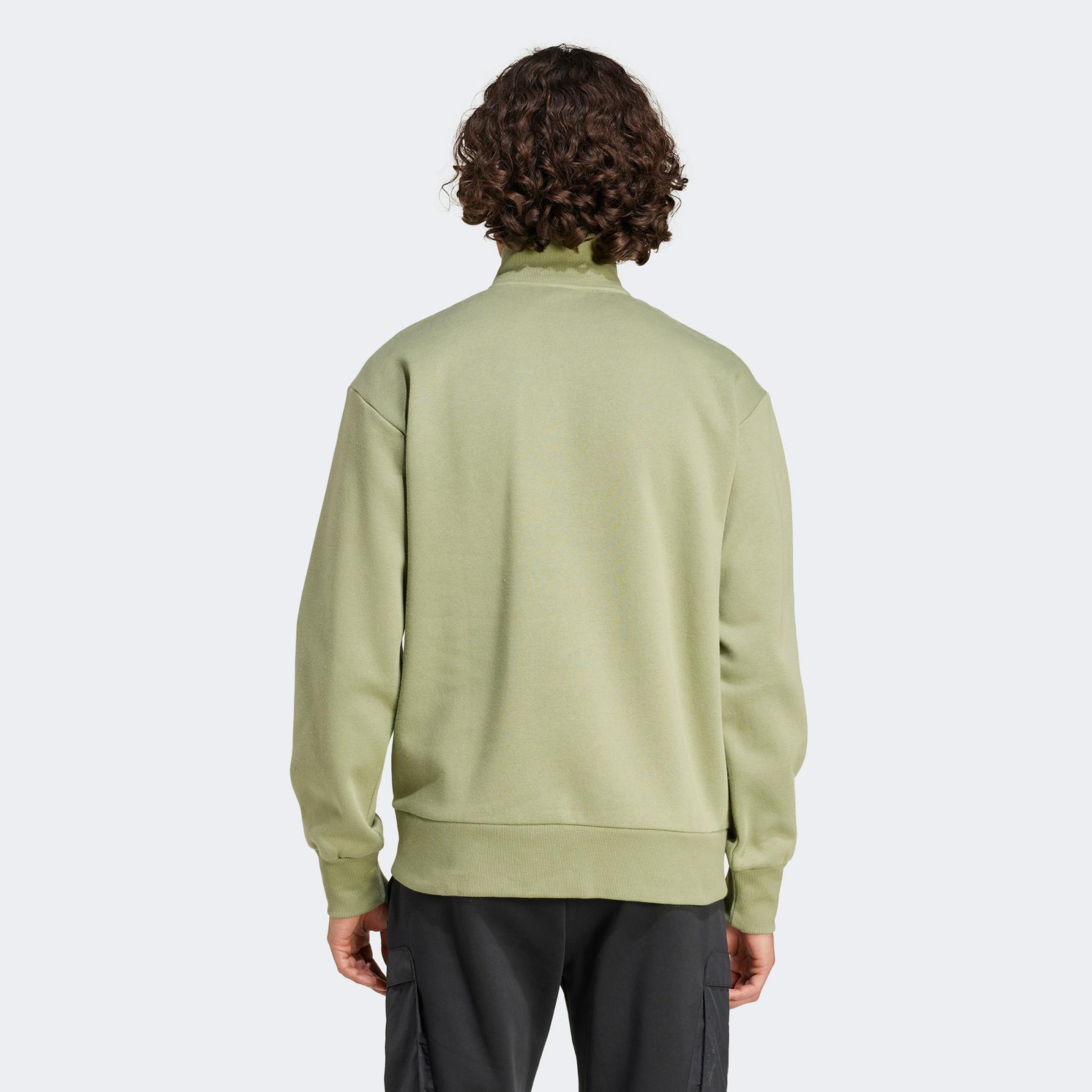 adidas City Escape Half Zipped Erkek Yeşil Üst