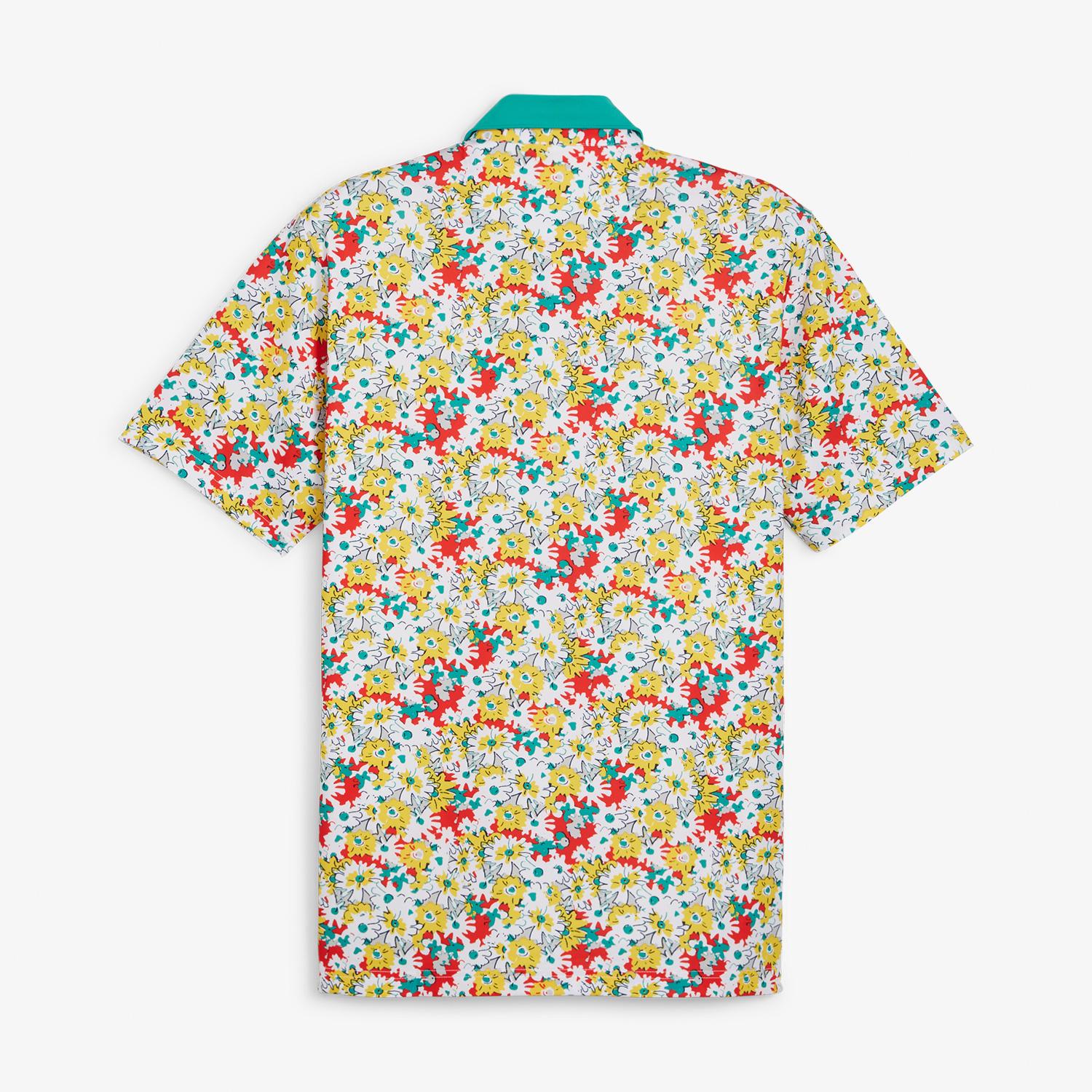 Puma X Arnold Palmer Floral Tech Erkek Renkli Golf Polo T-Shirt