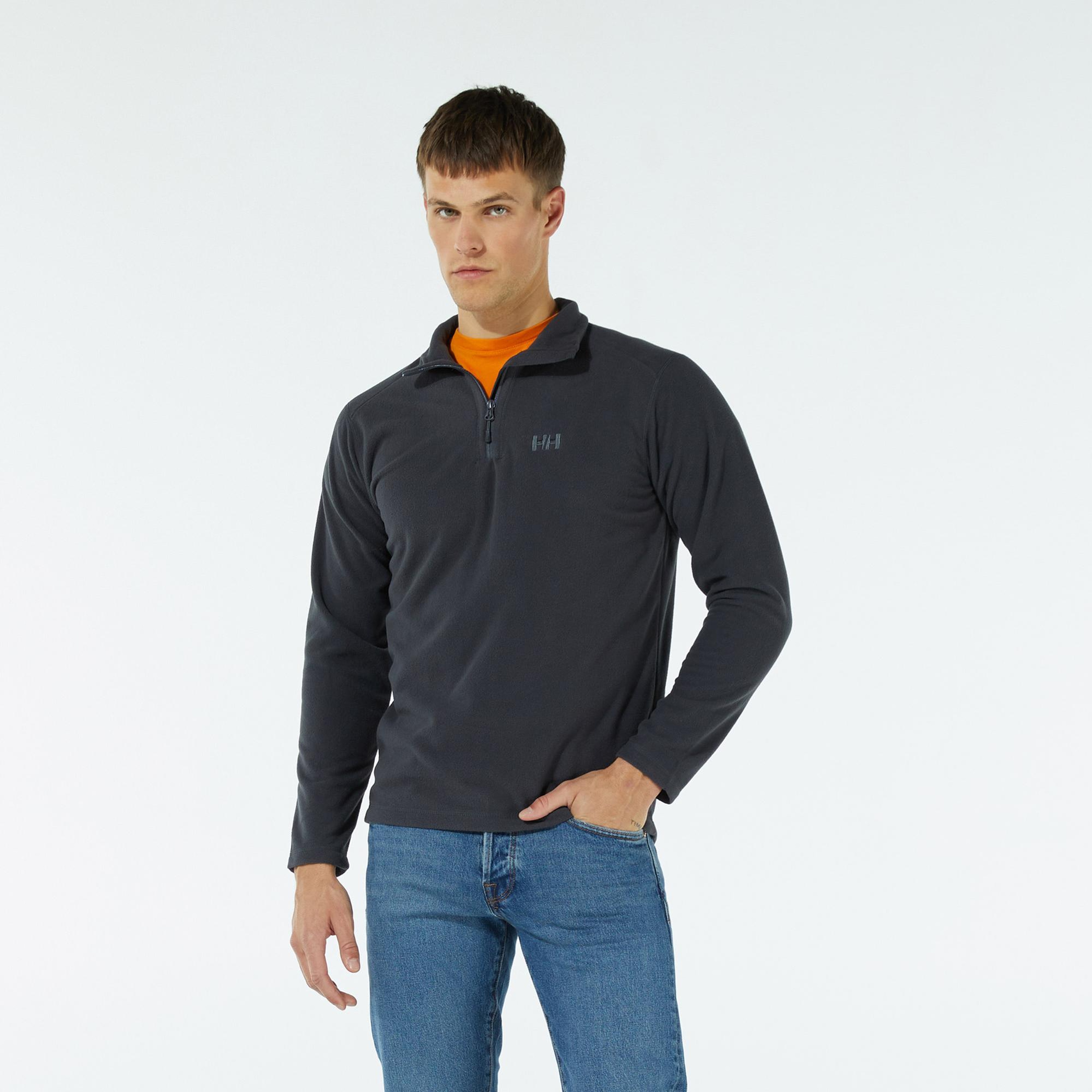 Helly Hansen Mount Fleece Erkek Siyah Polar Sweatshirt