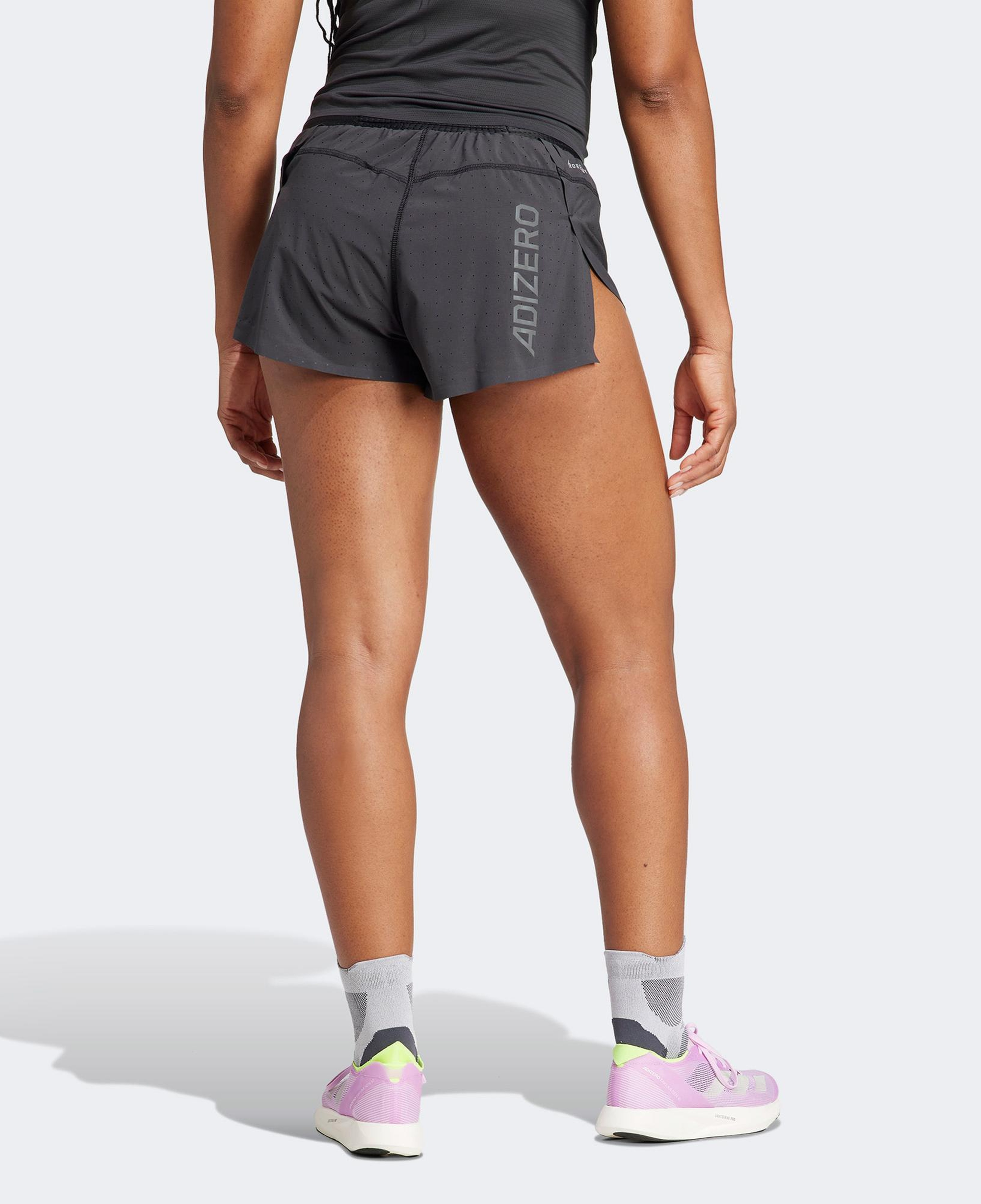 adidas Adizero Running Split Kadın Siyah Koşu Şortu