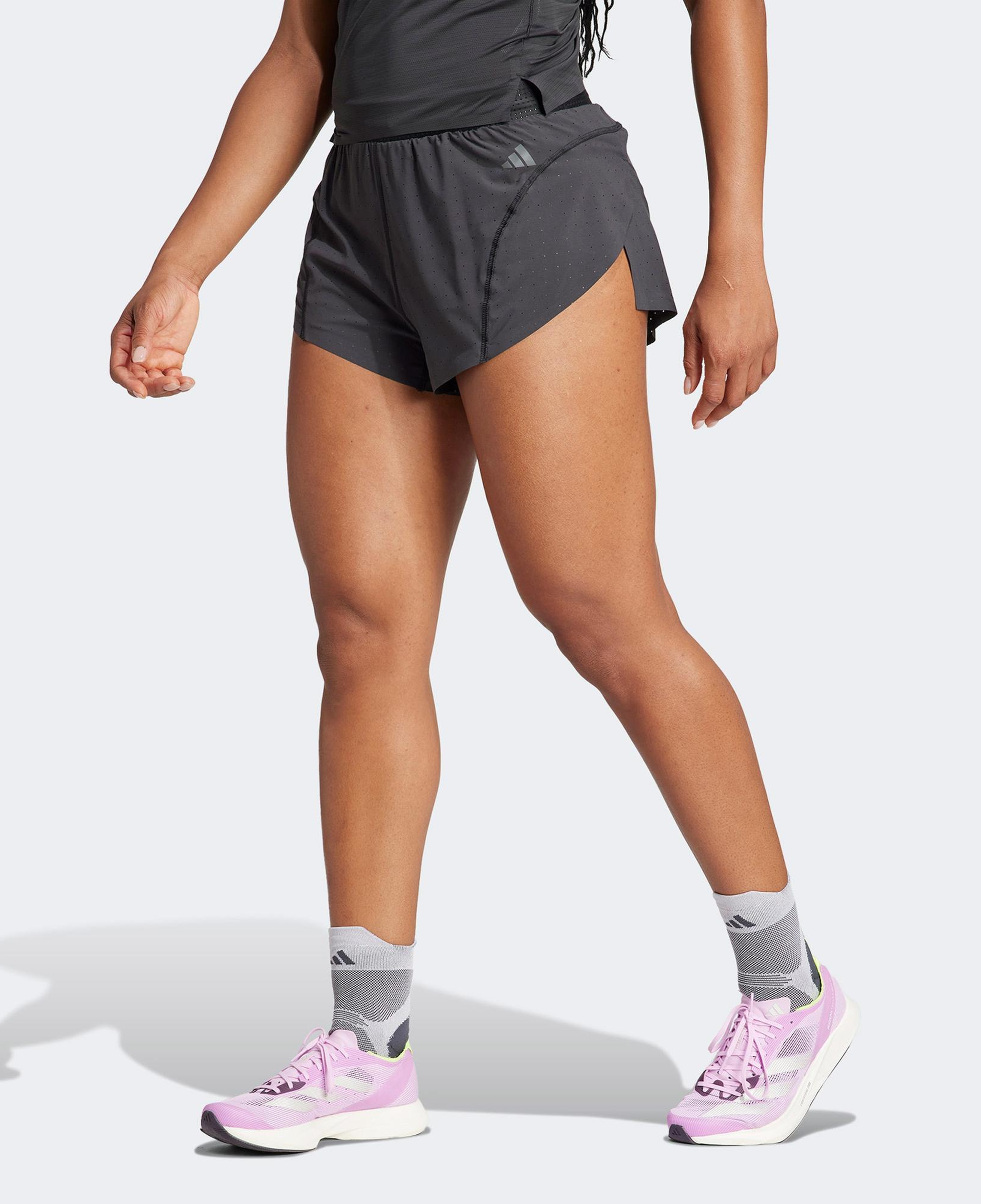 adidas Adizero Running Split Kadın Siyah Koşu Şortu