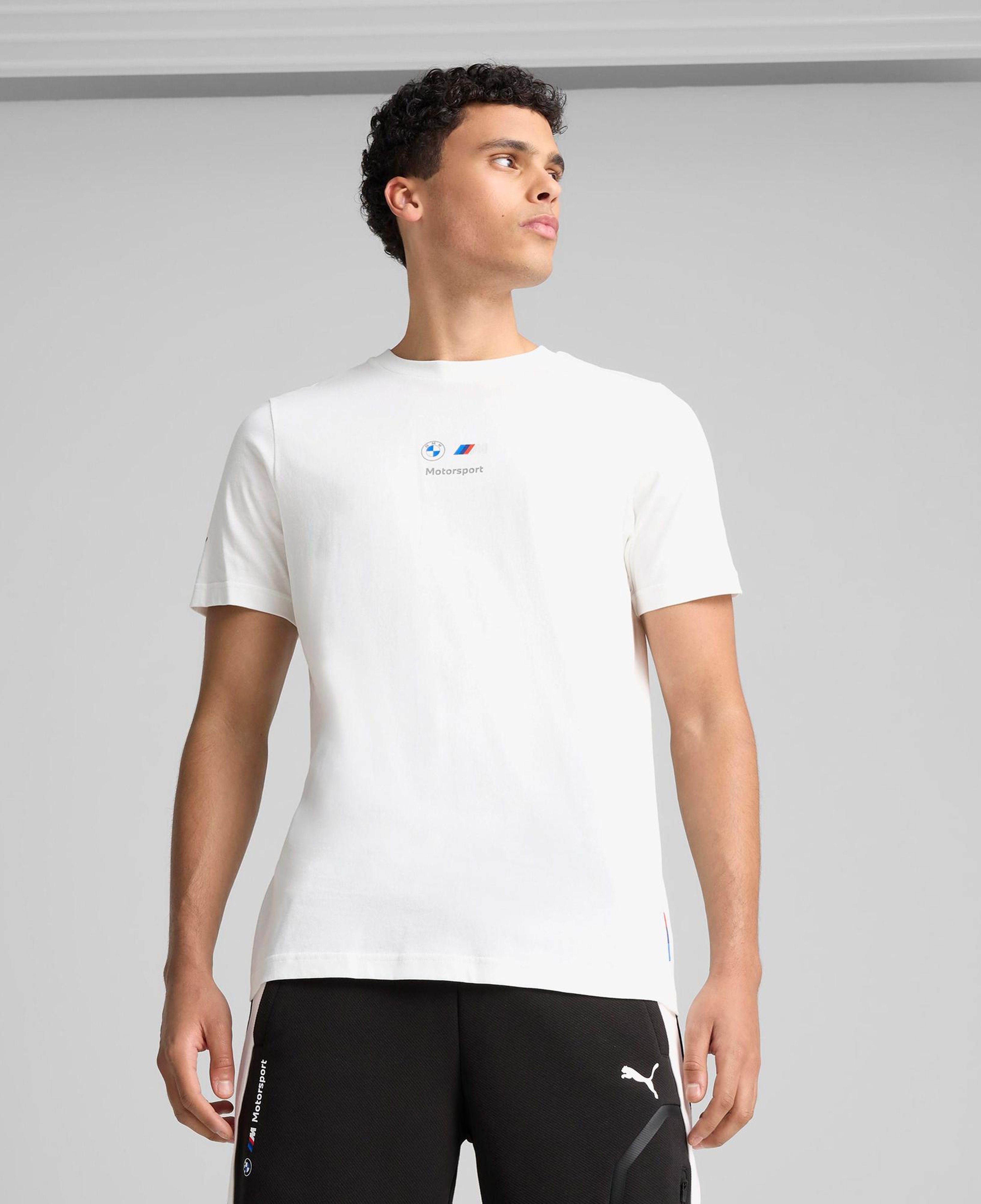 Puma Bmw Mms Car Graphic 2 Erkek Beyaz T-Shirt