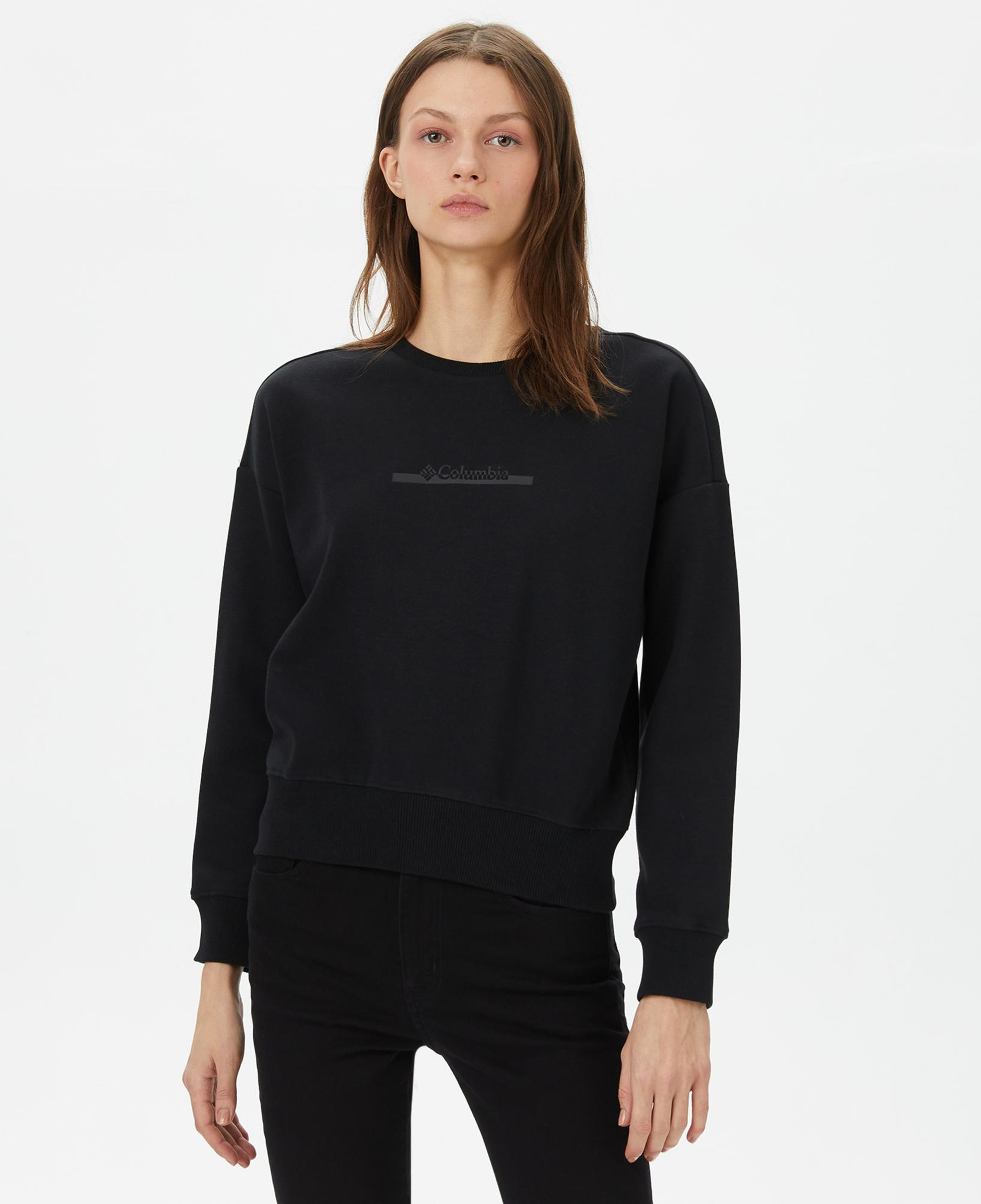 Columbia Bar Split Kadın Siyah Günlük Sweatshirt