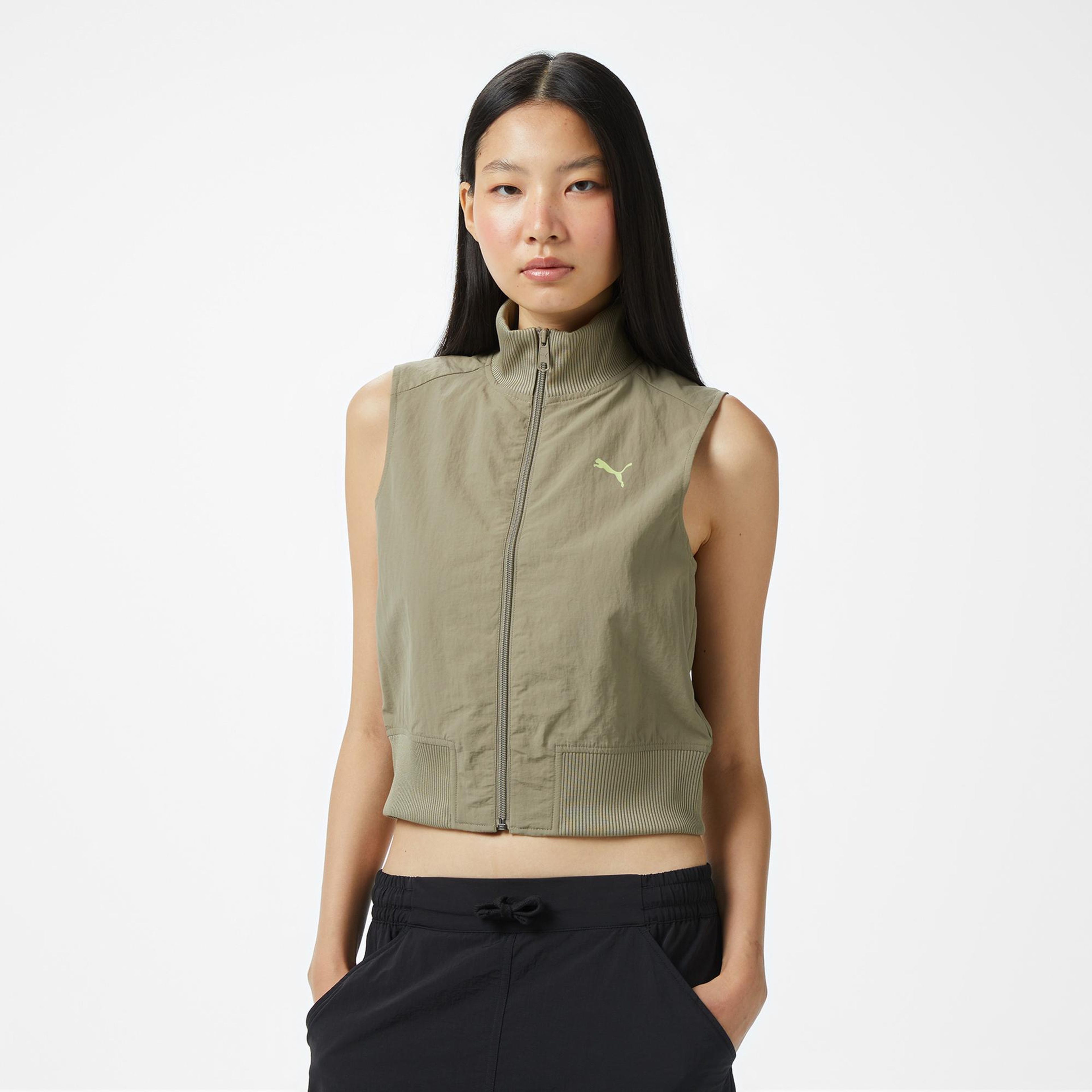 Puma Dare To Full-Zip Vest Kadın Kahverengi Yelek