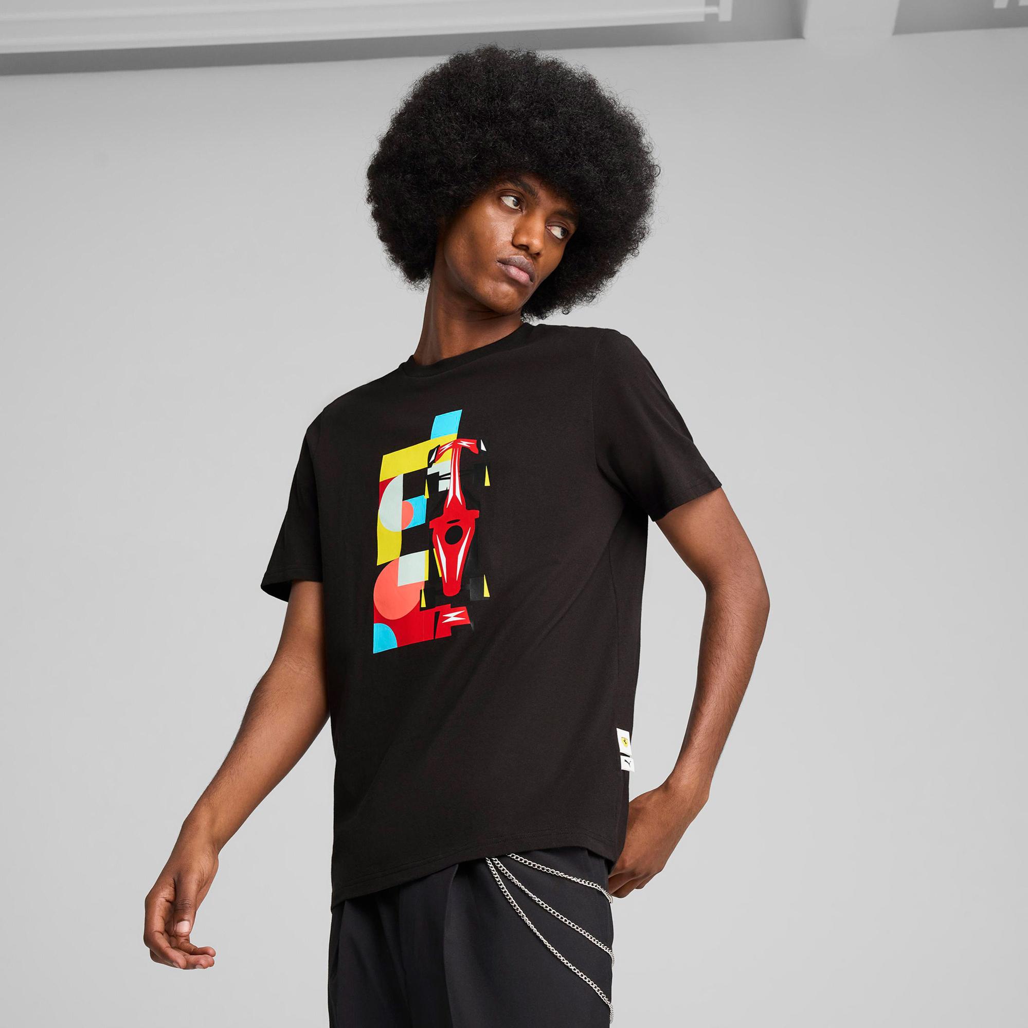 Puma Ferrari Race Graphic 2 Erkek Siyah T-Shirt