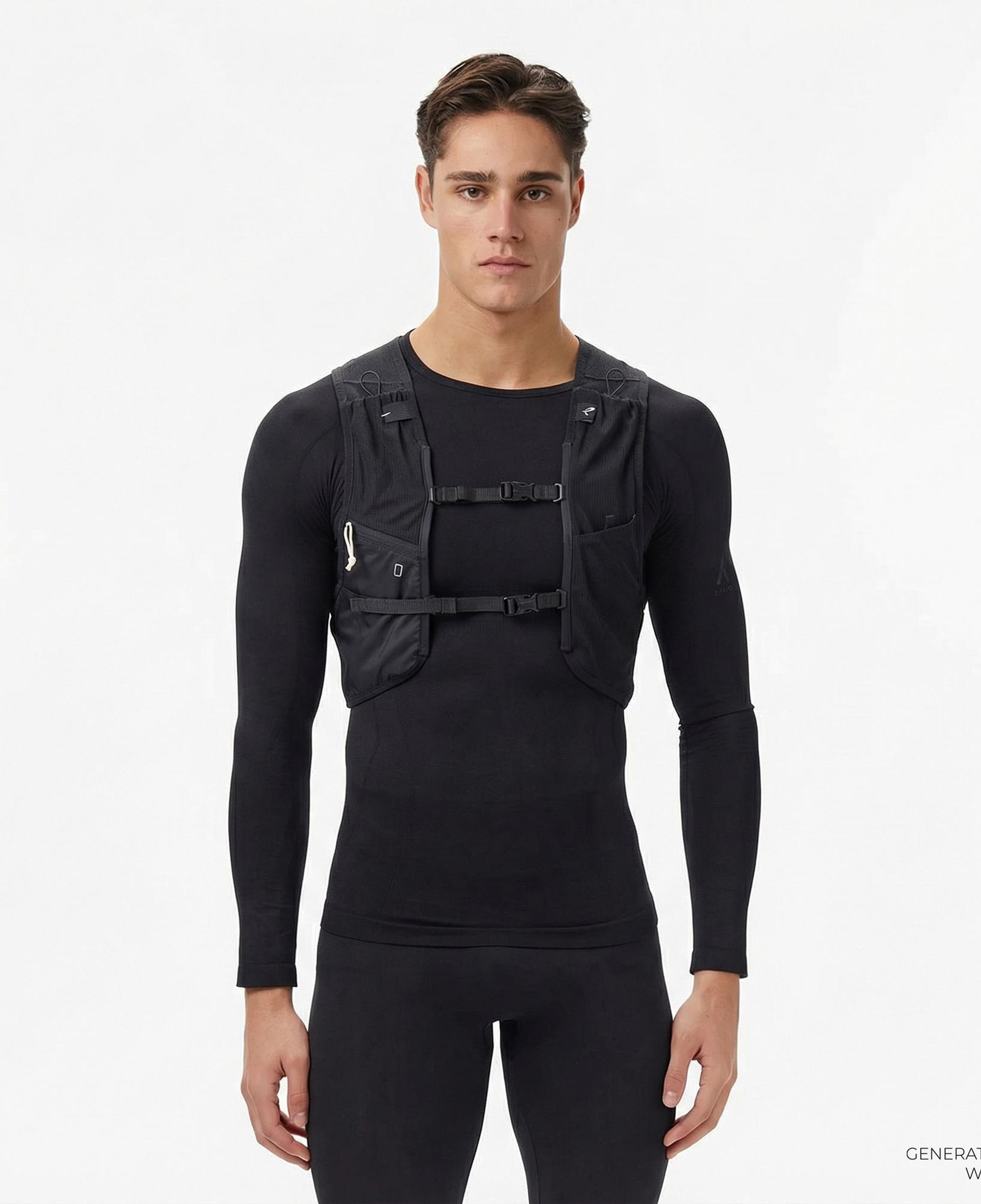 Energetics Zyrox Vest II Erkek Siyah Koşu Yeleği