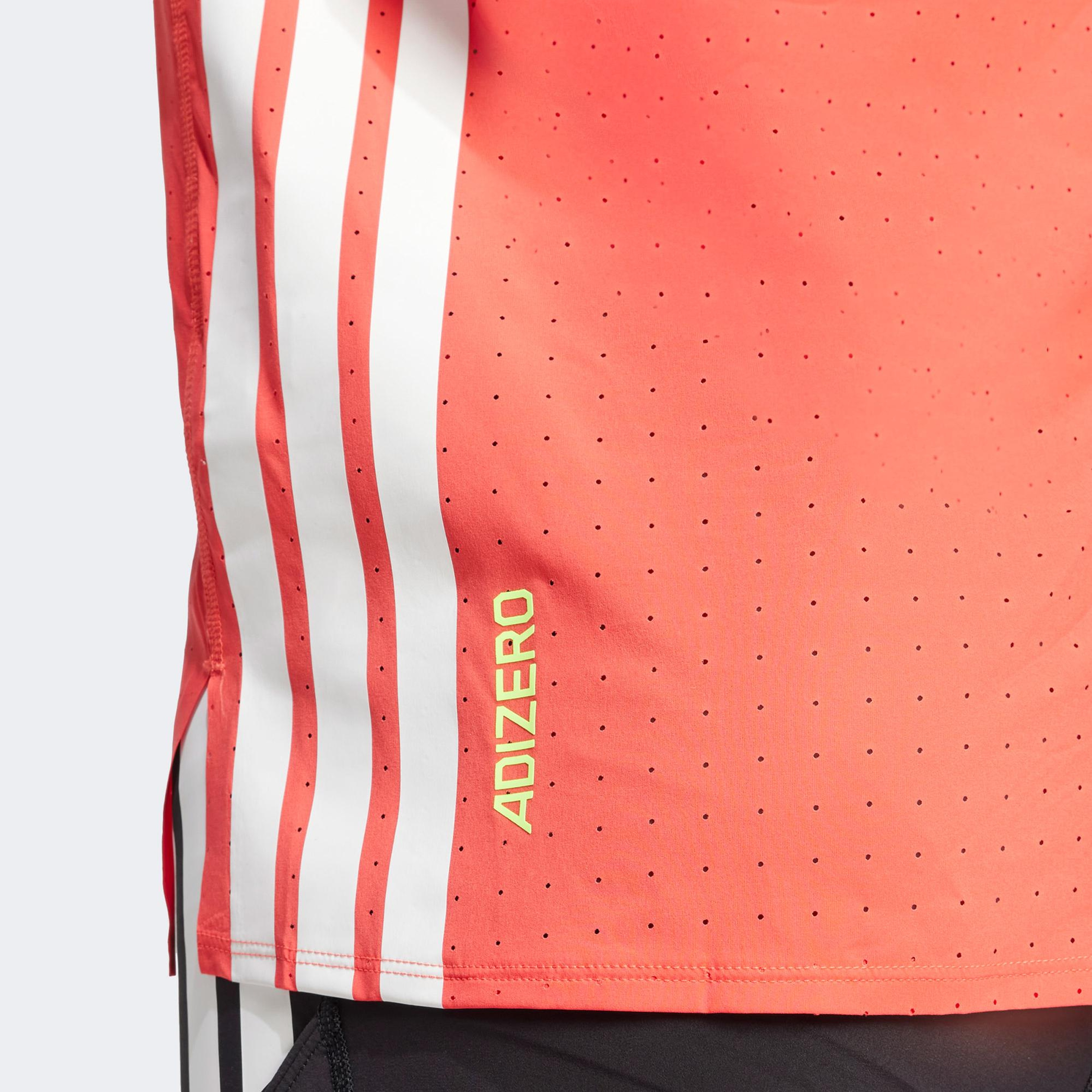 adidas Adizero Erkek Kırmızı Koşu T-Shirt
