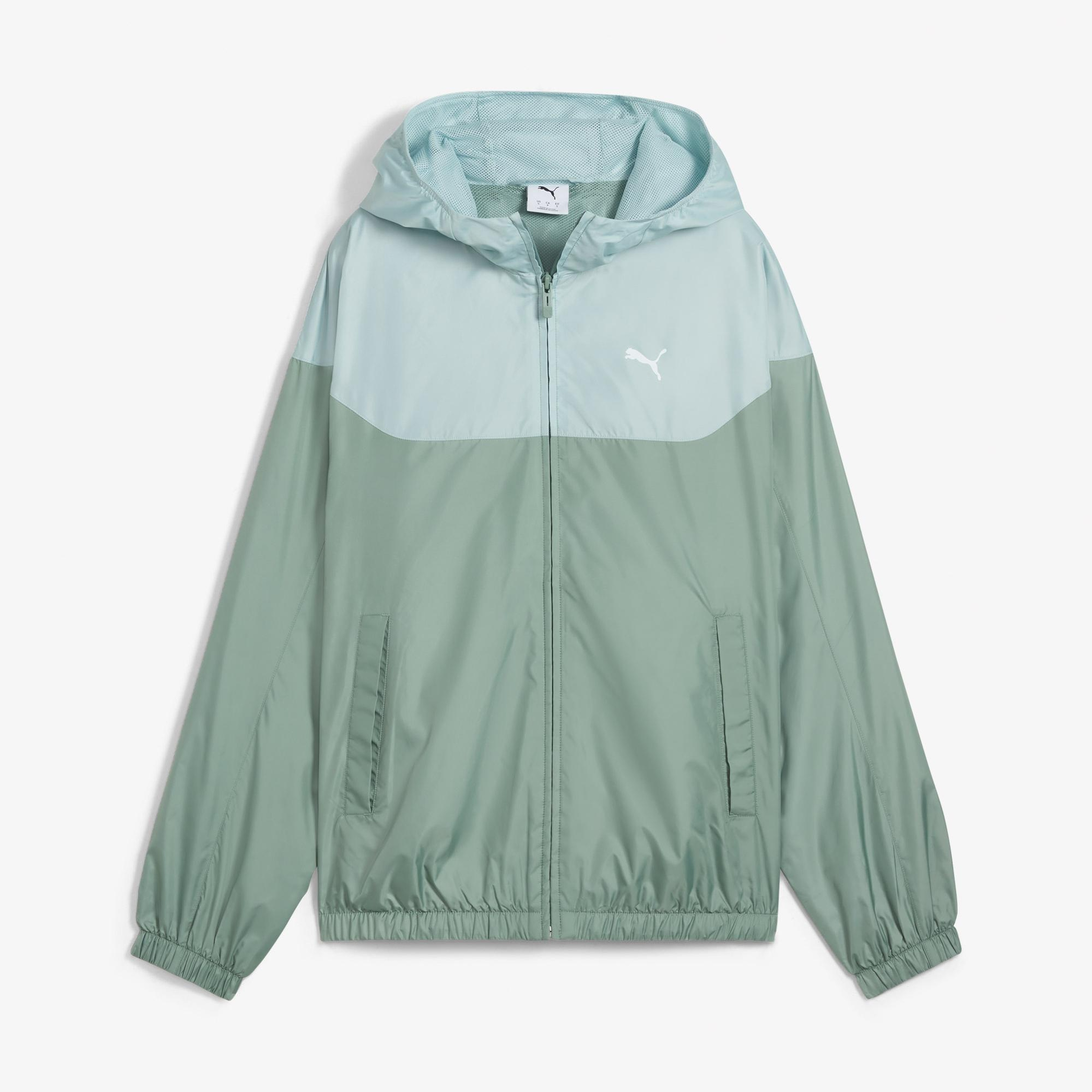 Puma Ess Relaxed Windbreaker Kadın Yeşil Yağmurluk
