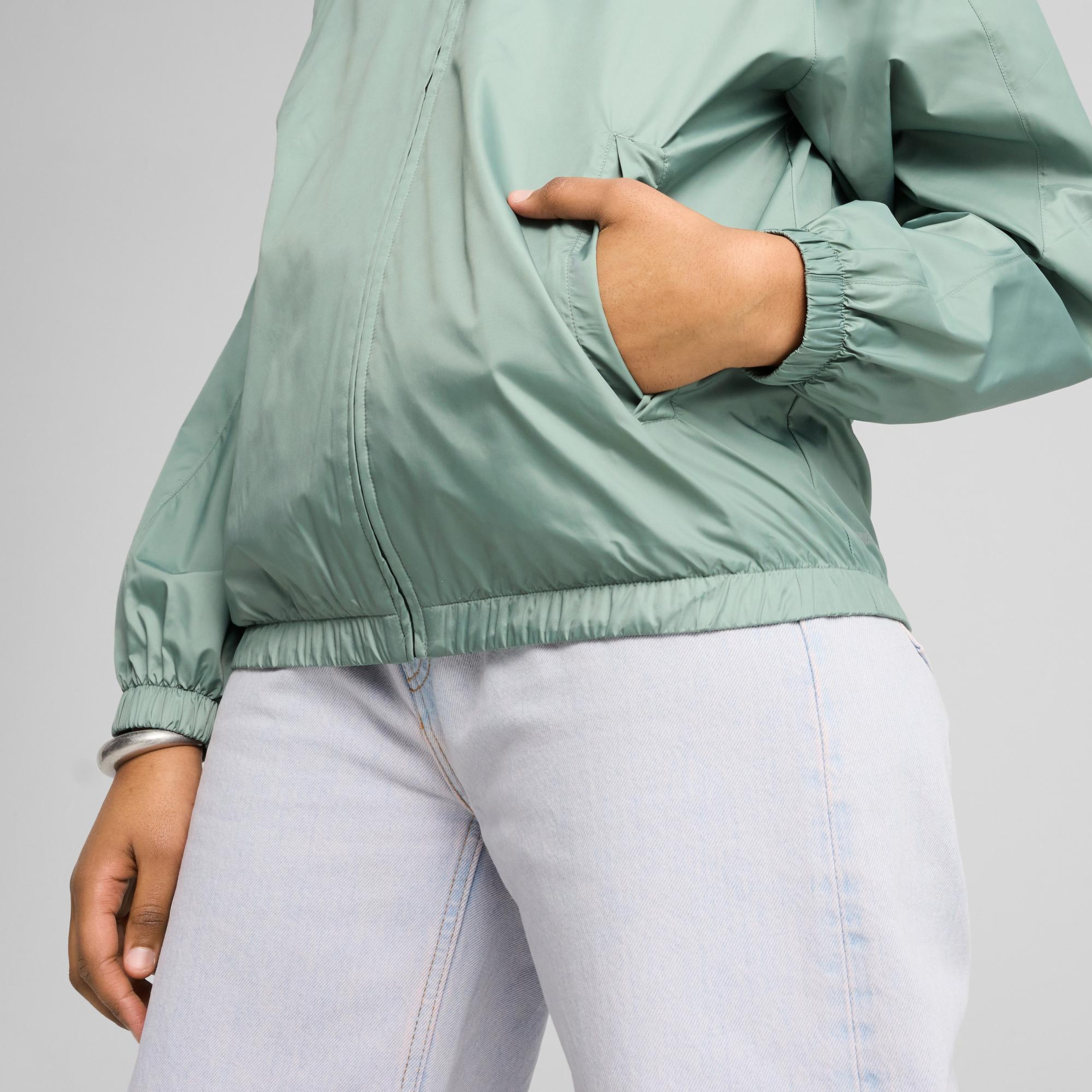 Puma Ess Relaxed Windbreaker Kadın Yeşil Yağmurluk