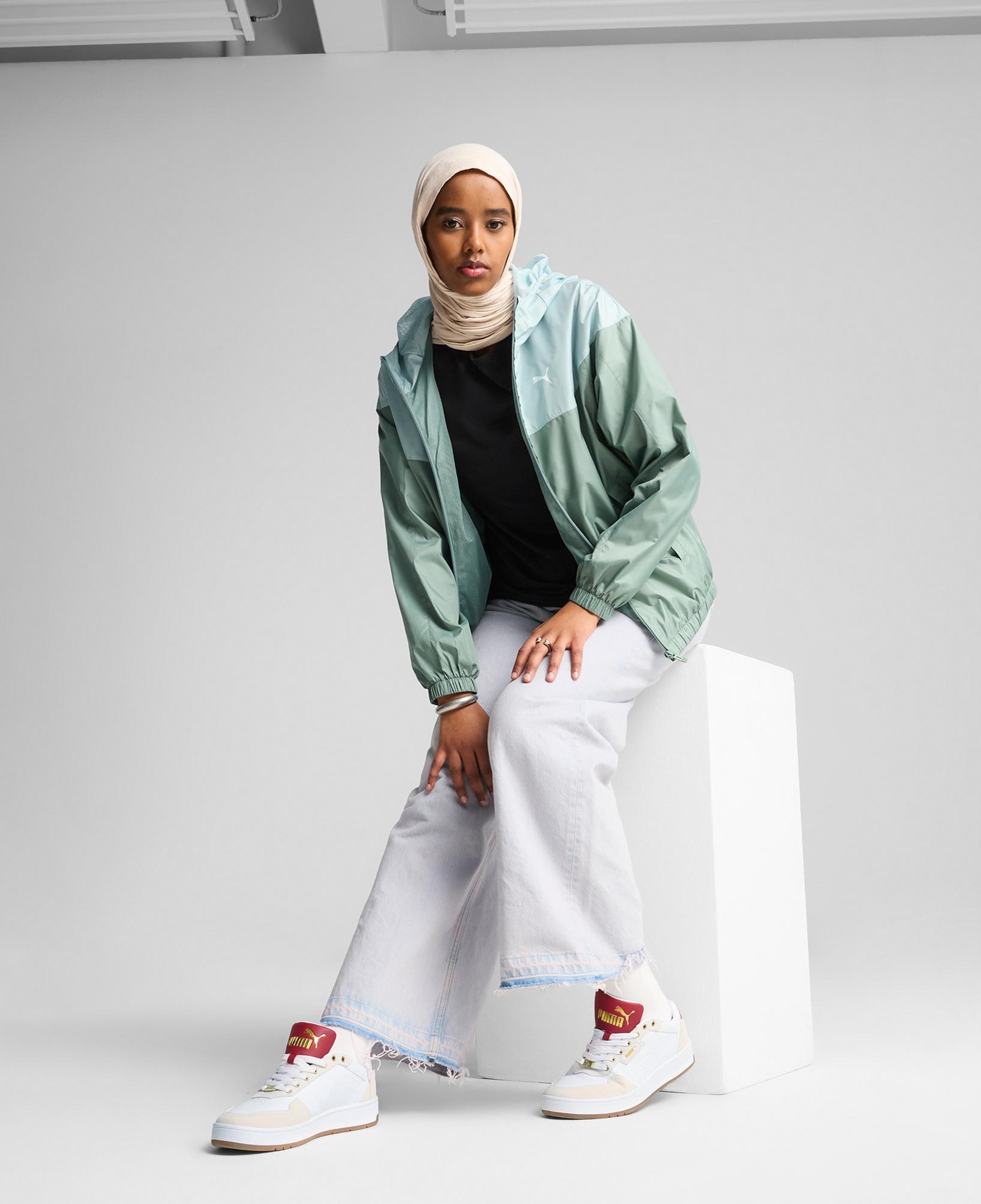 Puma Ess Relaxed Windbreaker Kadın Yeşil Yağmurluk