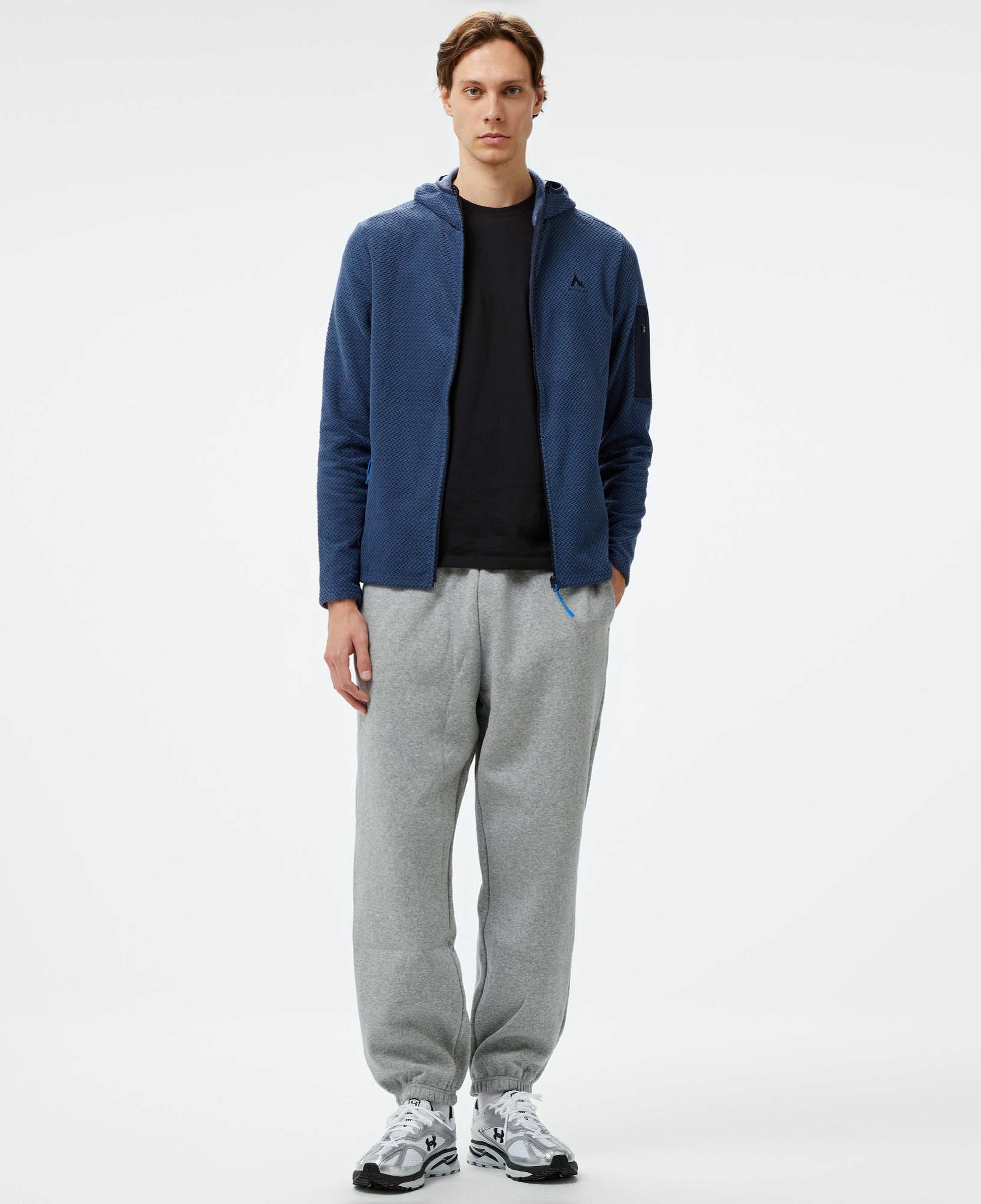 McKinley Hucture II Fz Erkek Mavi Outdoor Sweatshirt