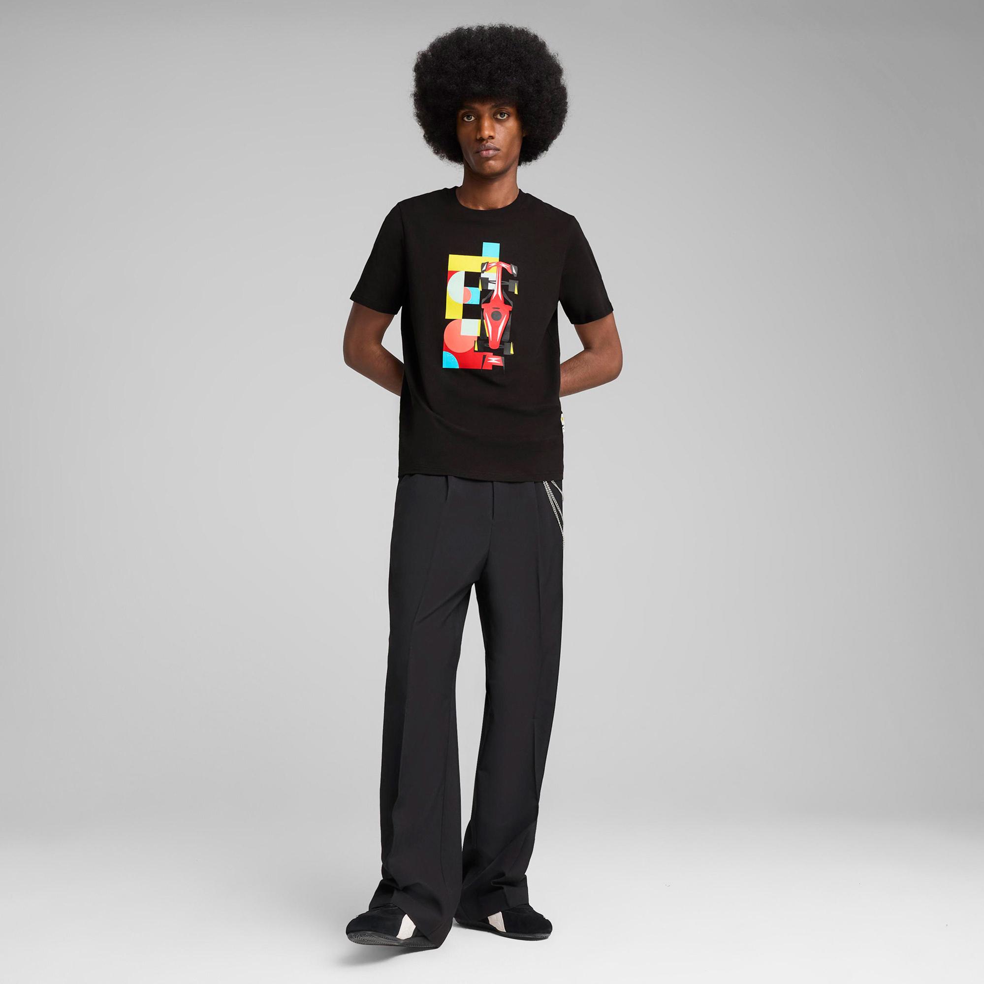 Puma Ferrari Race Graphic 2 Erkek Siyah T-Shirt