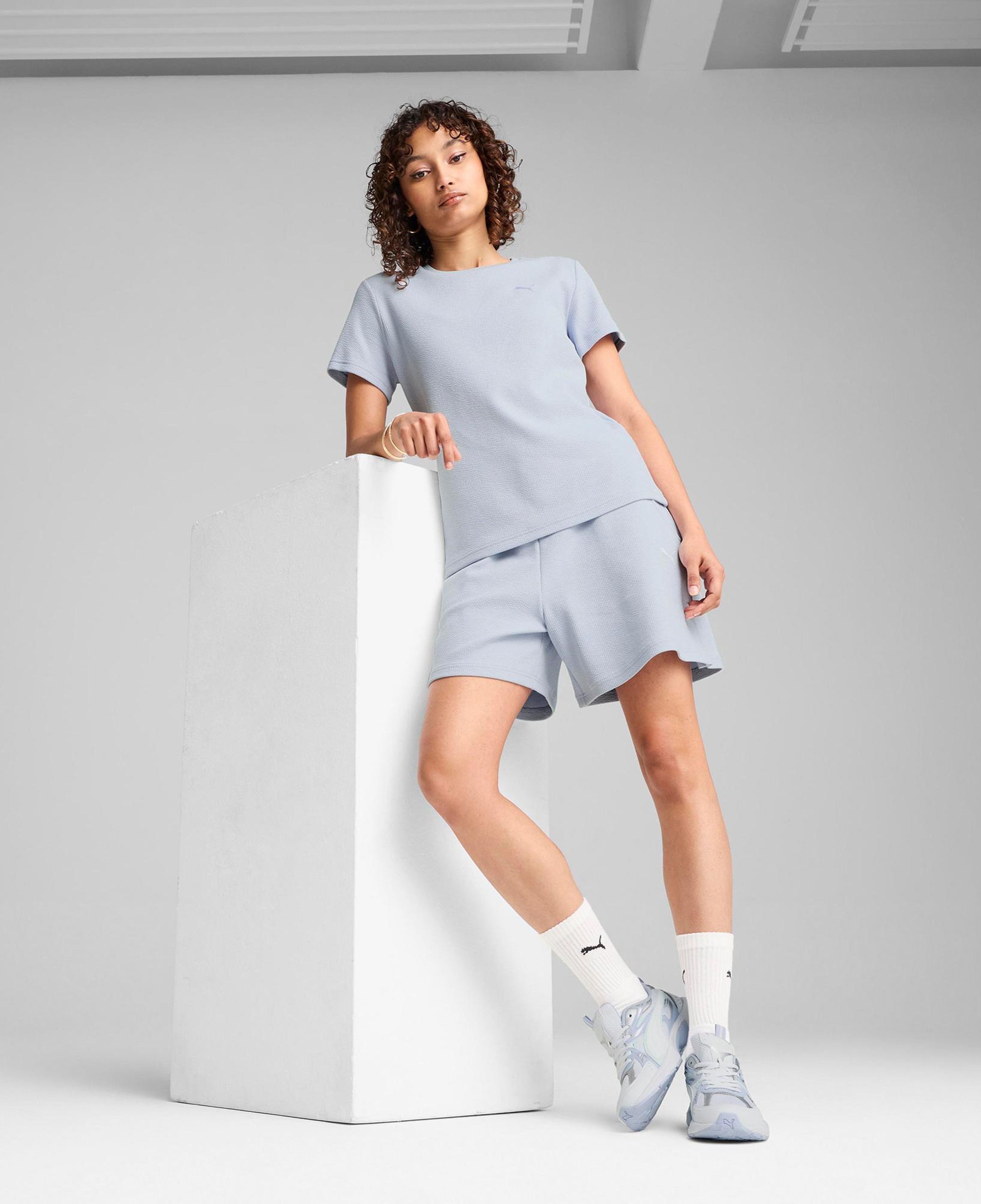 Puma Her High-Waist Kadın Mavi Şort