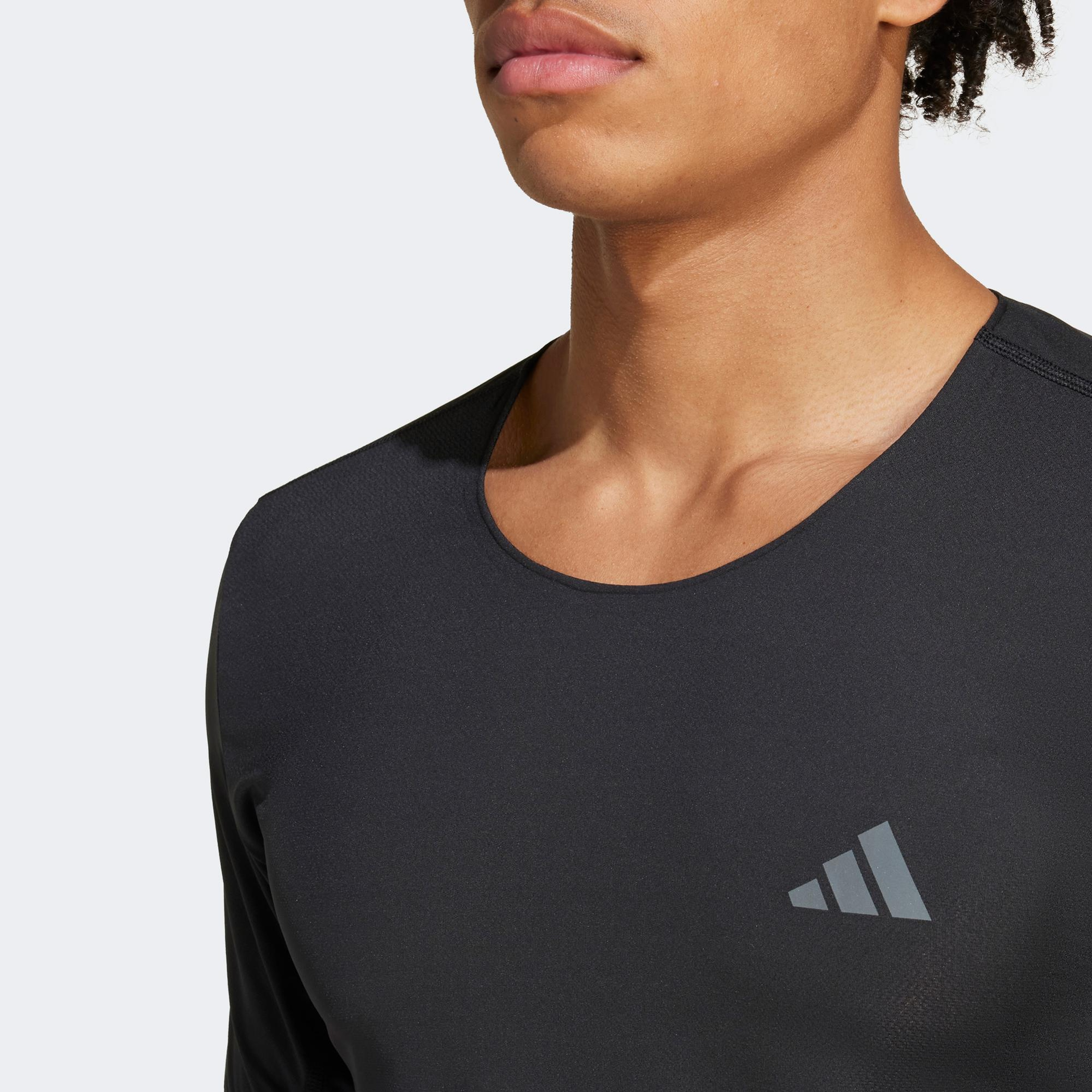 adidas Adizero Erkek Siyah Koşu T-Shirt