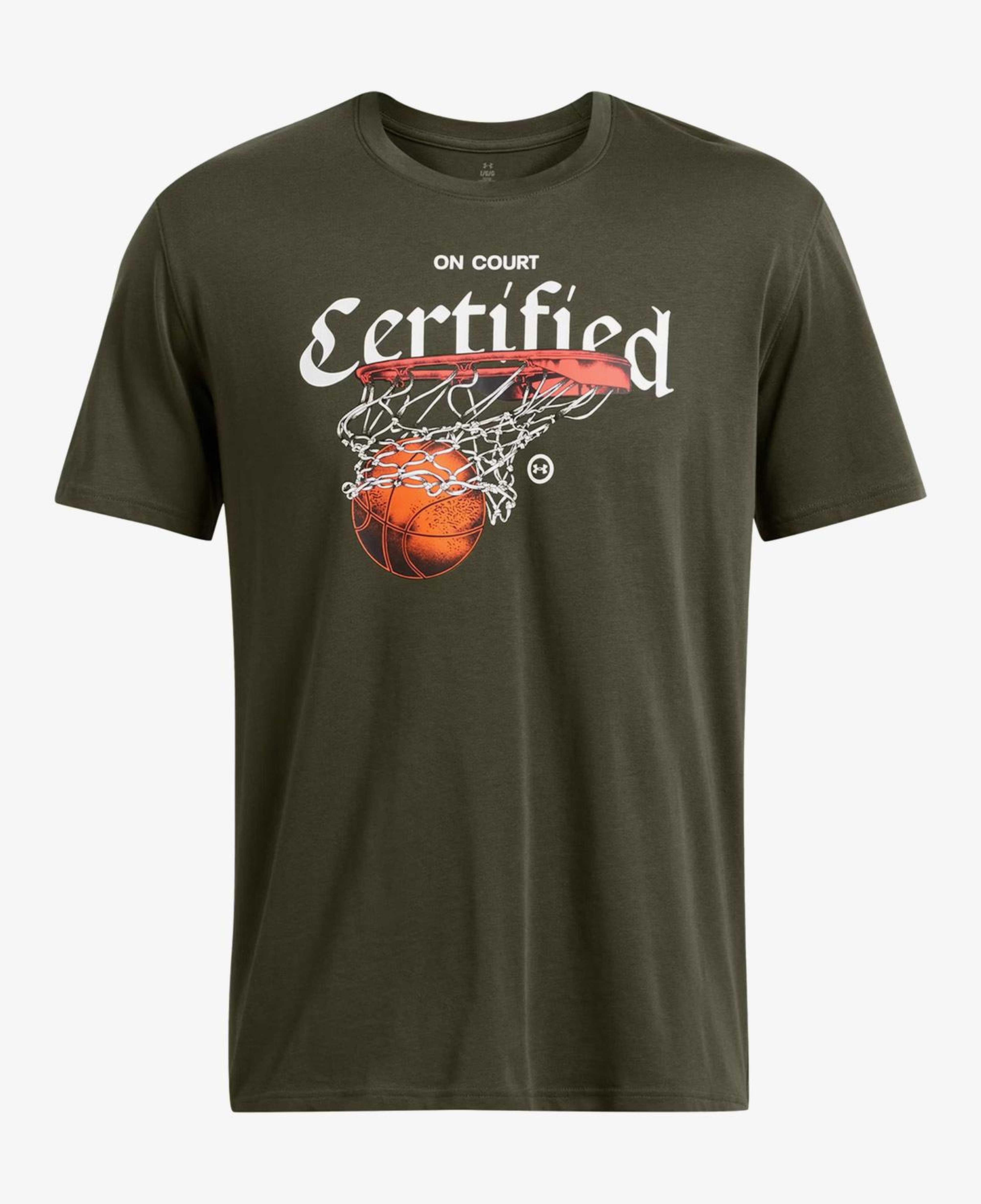 Under Armour Heavyweight Erkek Yeşil Basketbol T-Shirt