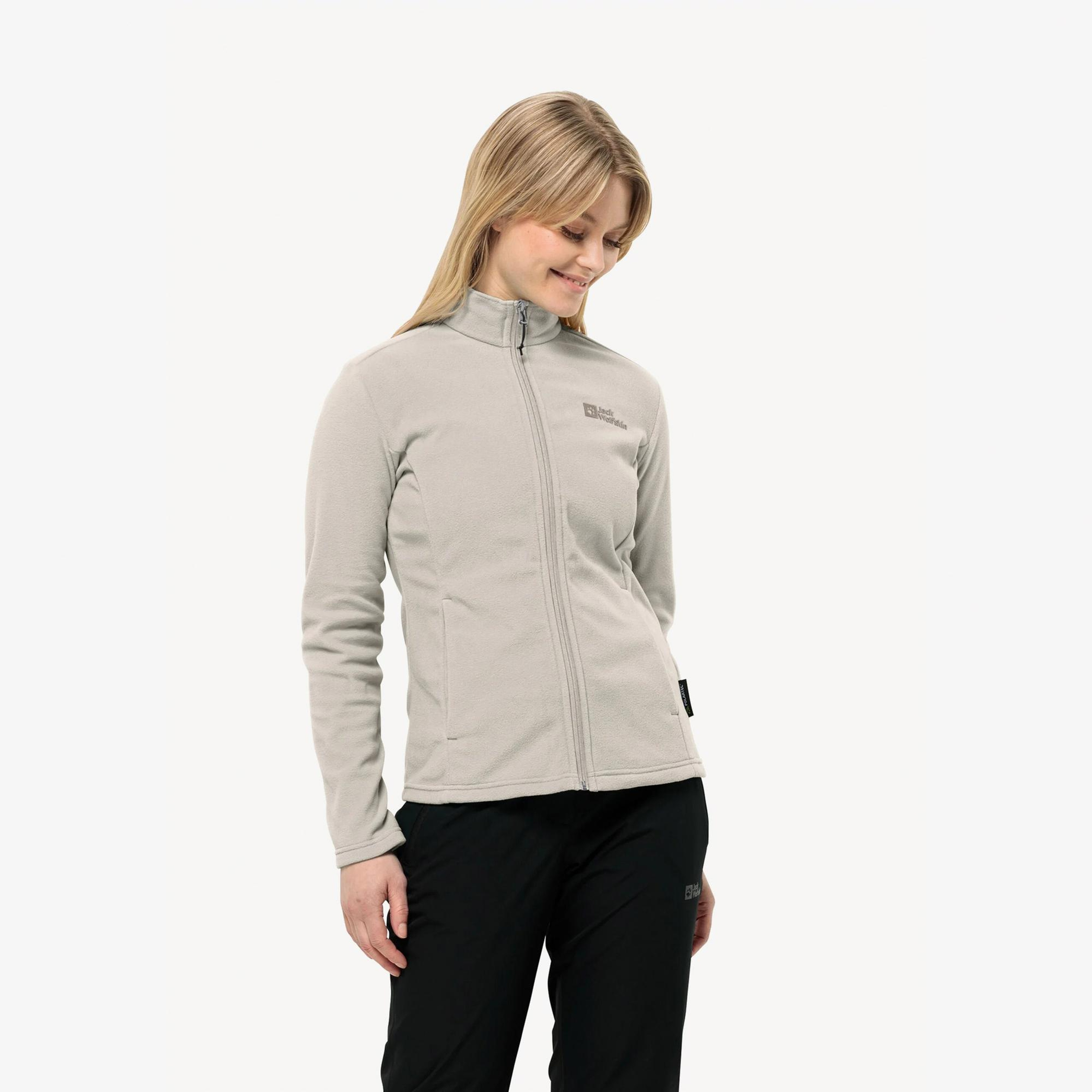 Jack Wolfskin Taunus Fz Kadın Gri Polar