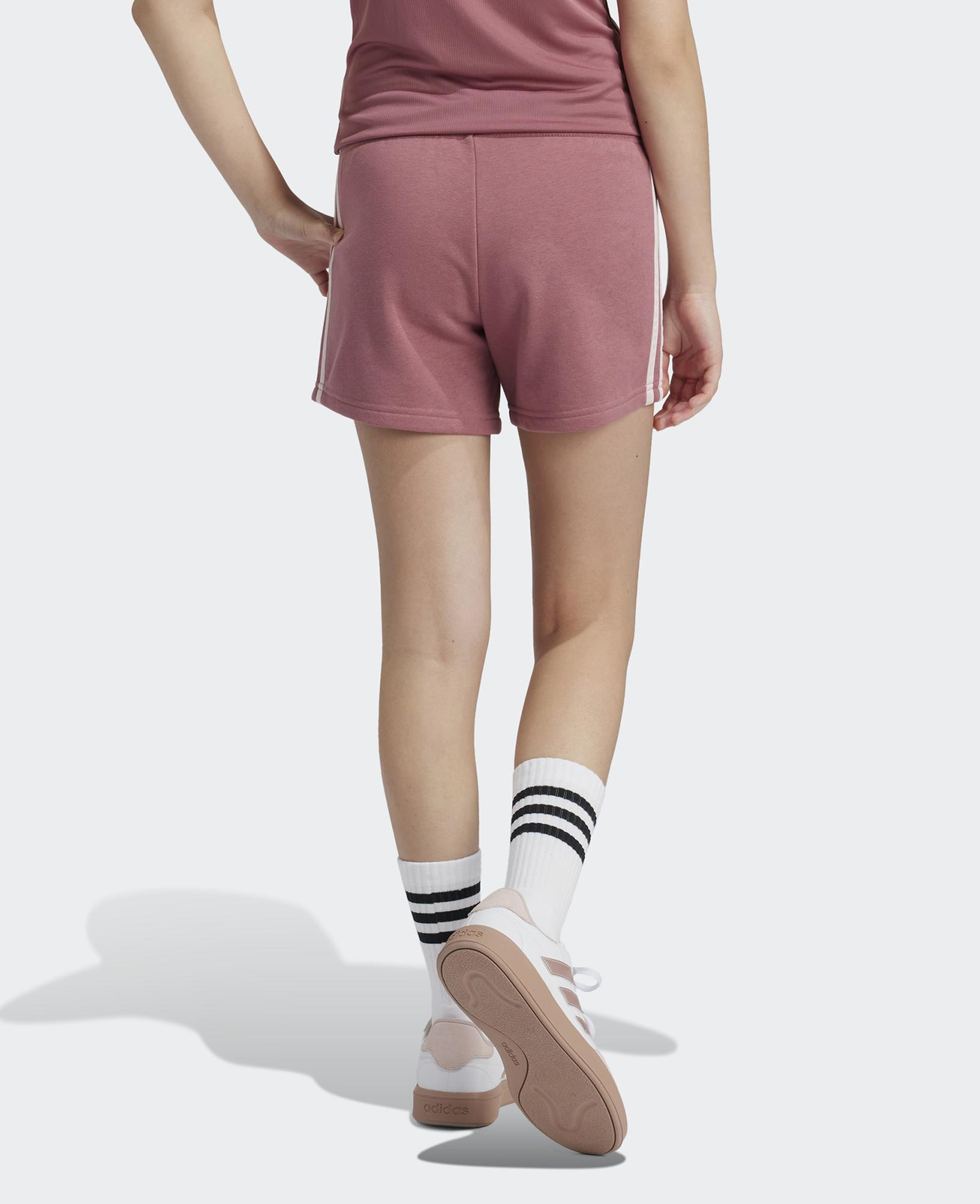 adidas Essentials 3 Stripes Çocuk Pembe Günlük Şort