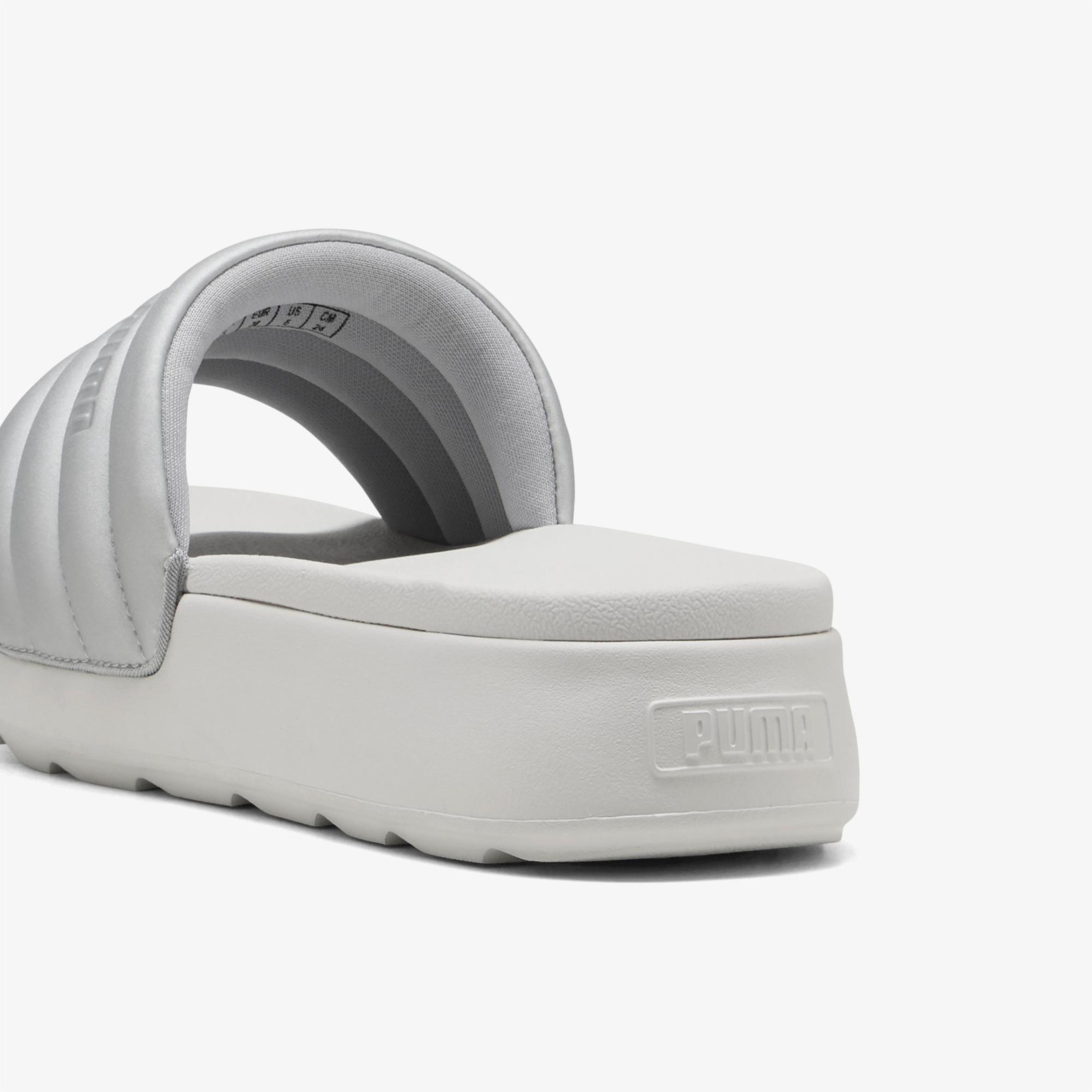 Puma Karmen Slide Puffy Aqua Kadın Gri Terlik