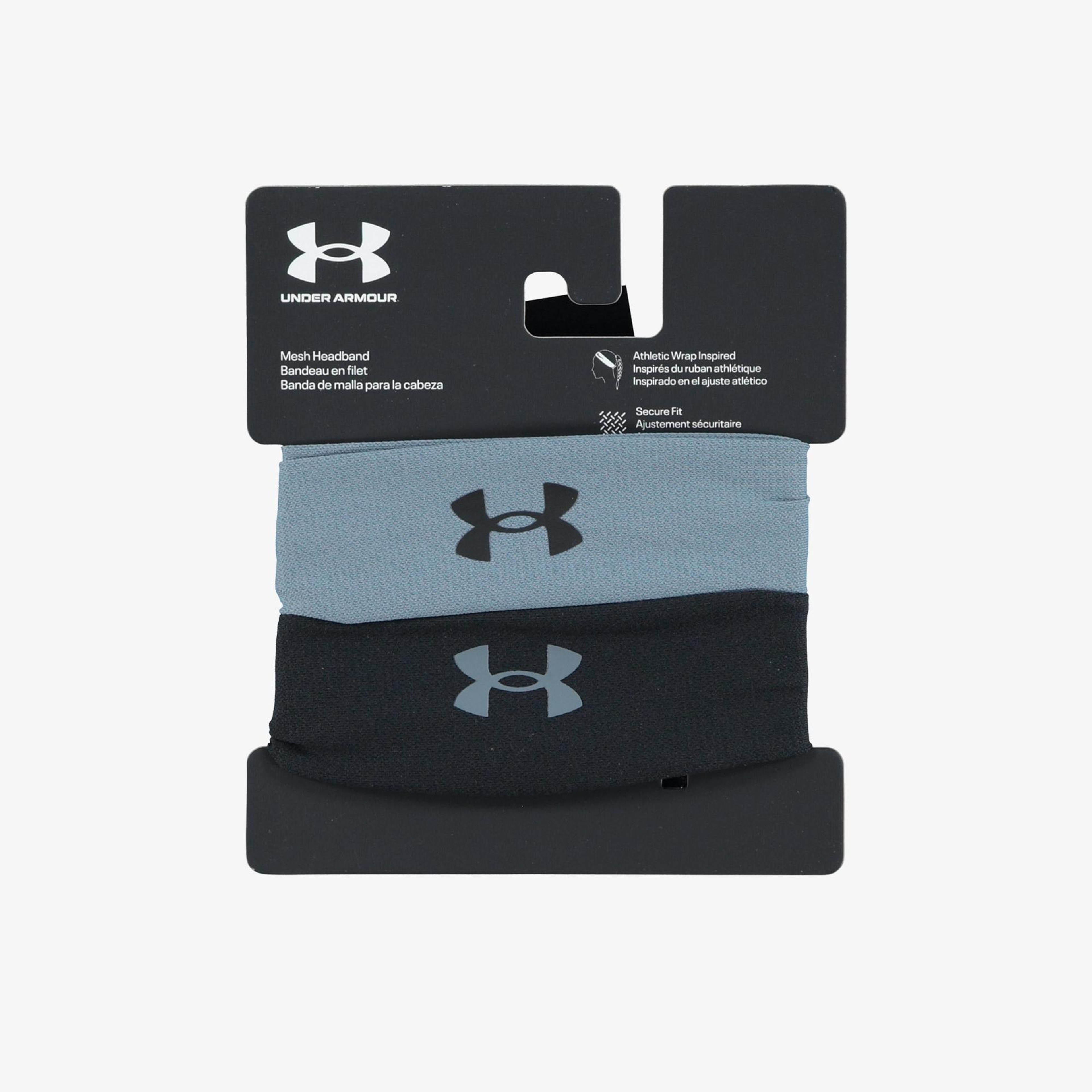 Under Armour Mesh Kadın Siyah/Gri 2'li Saç Bandı